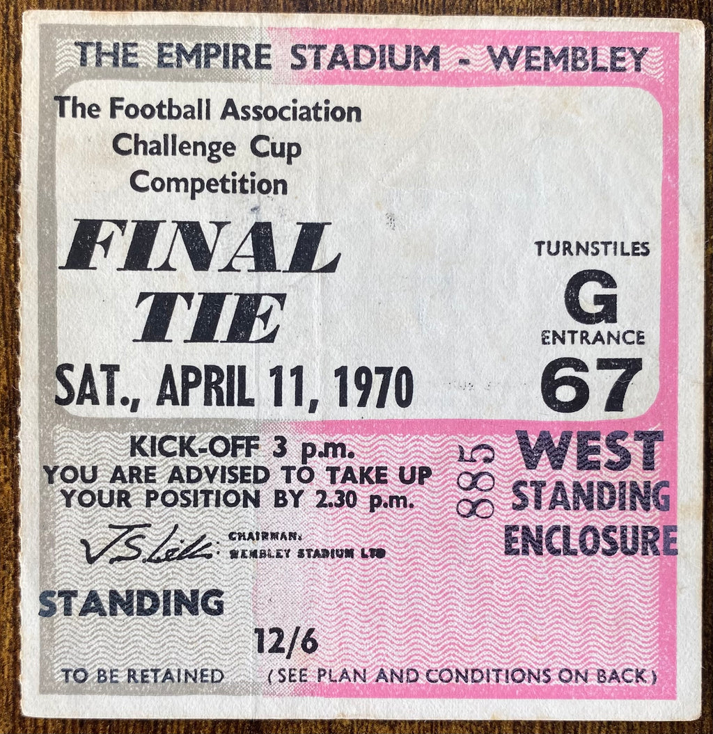 1970 ORIGINAL FA CUP FINAL TICKET CHELSEA V LEEDS UNITED