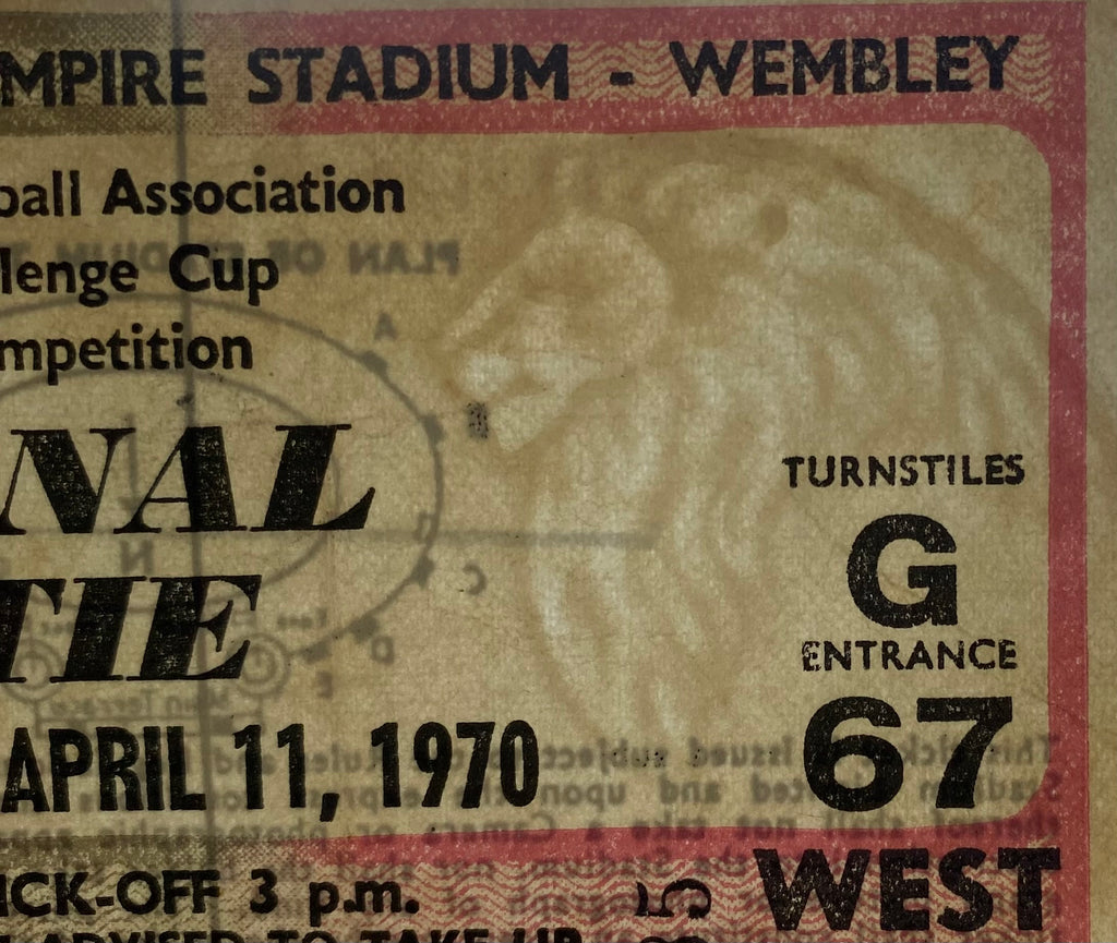 1970 ORIGINAL FA CUP FINAL TICKET CHELSEA V LEEDS UNITED