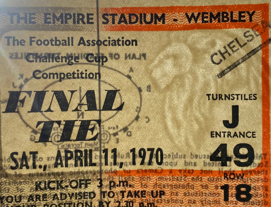 1970 ORIGINAL FA CUP FINAL TICKET CHELSEA V LEEDS UNITED