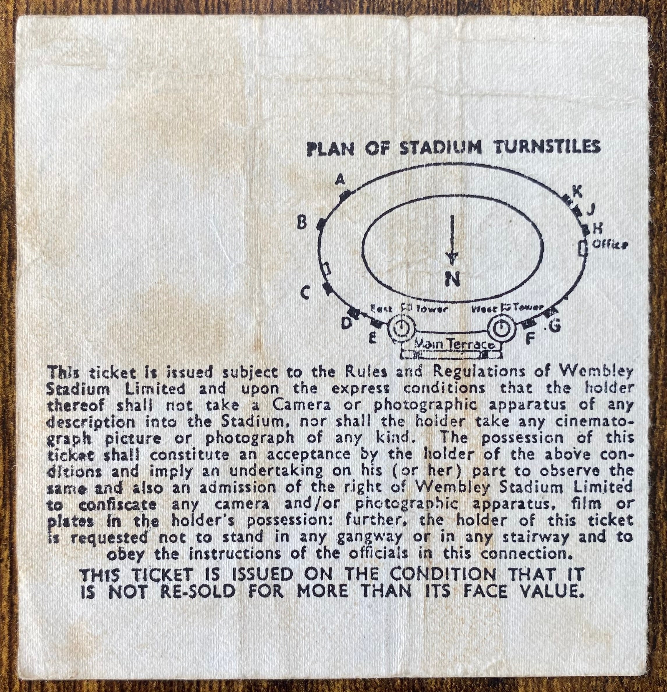 1970 ORIGINAL FA CUP FINAL TICKET CHELSEA V LEEDS UNITED