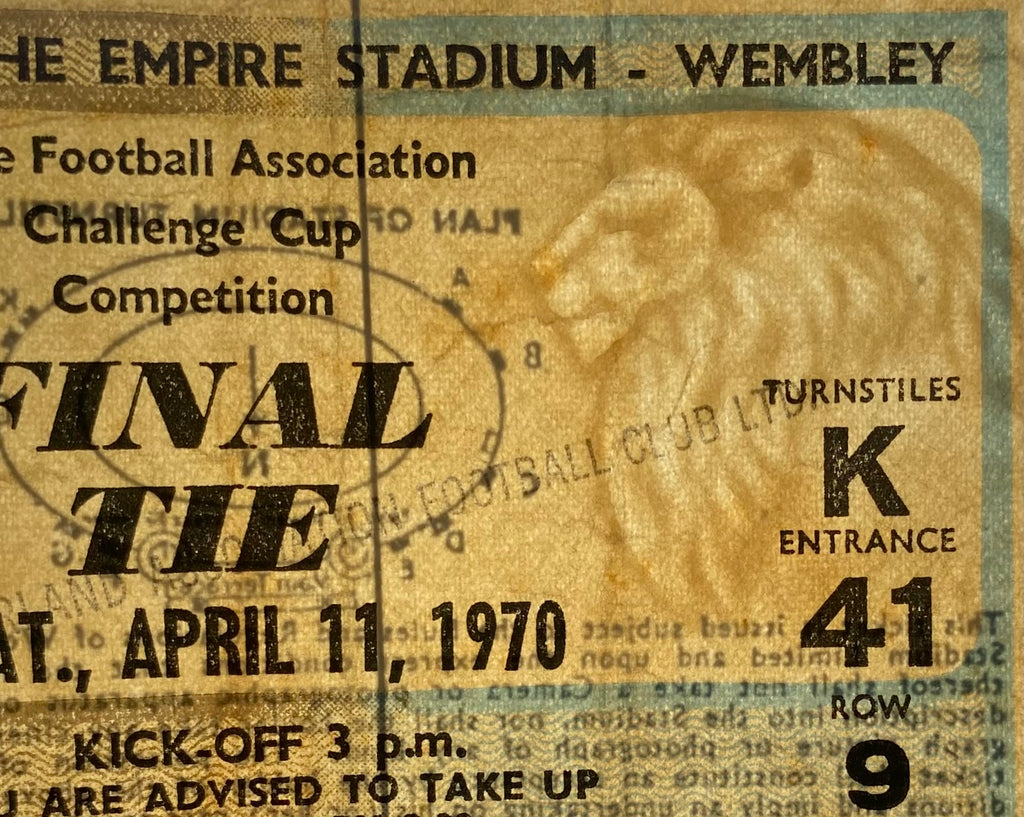 1970 ORIGINAL FA CUP FINAL TICKET CHELSEA V LEEDS UNITED