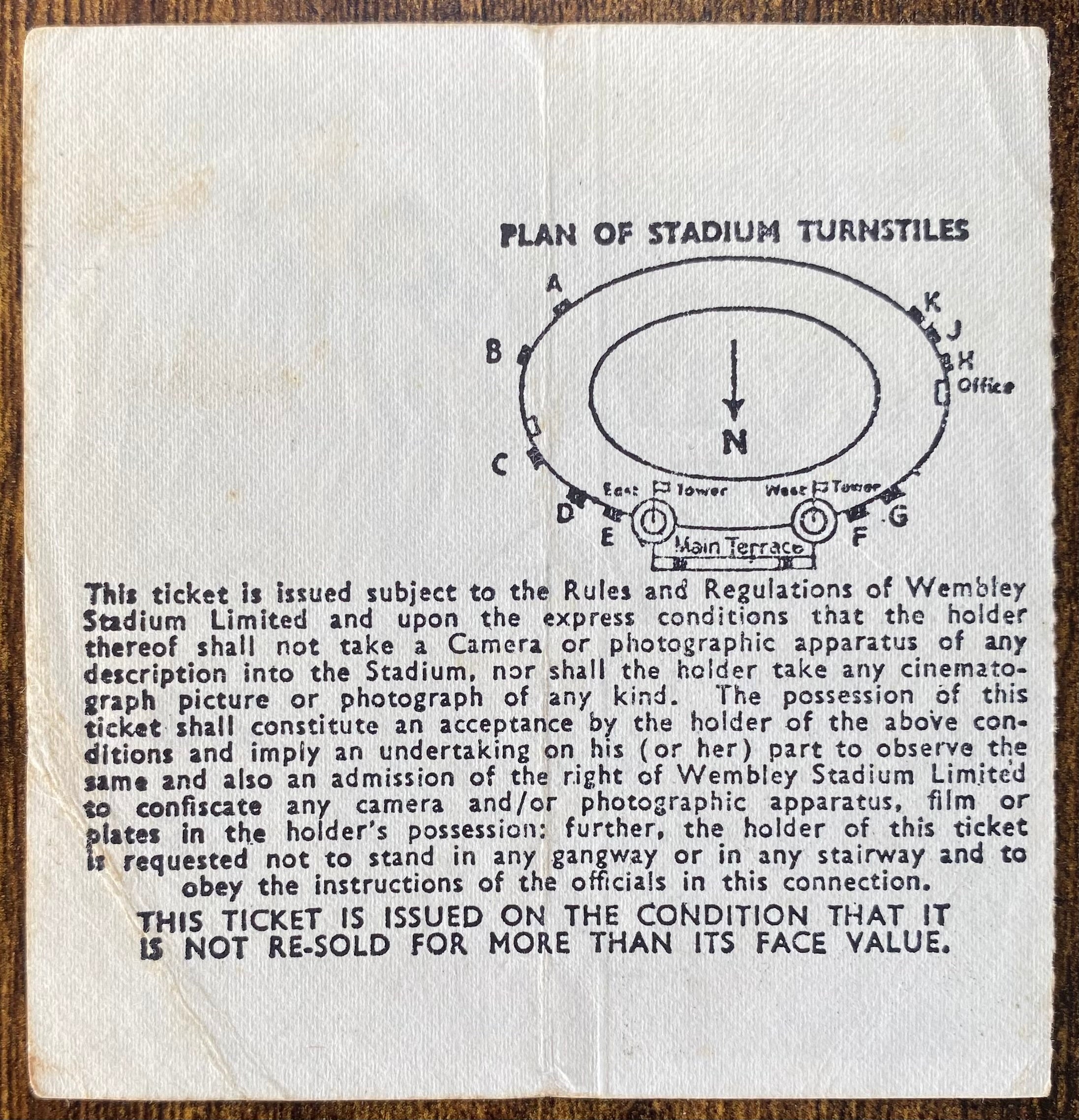 1970 ORIGINAL FA CUP FINAL TICKET CHELSEA V LEEDS UNITED