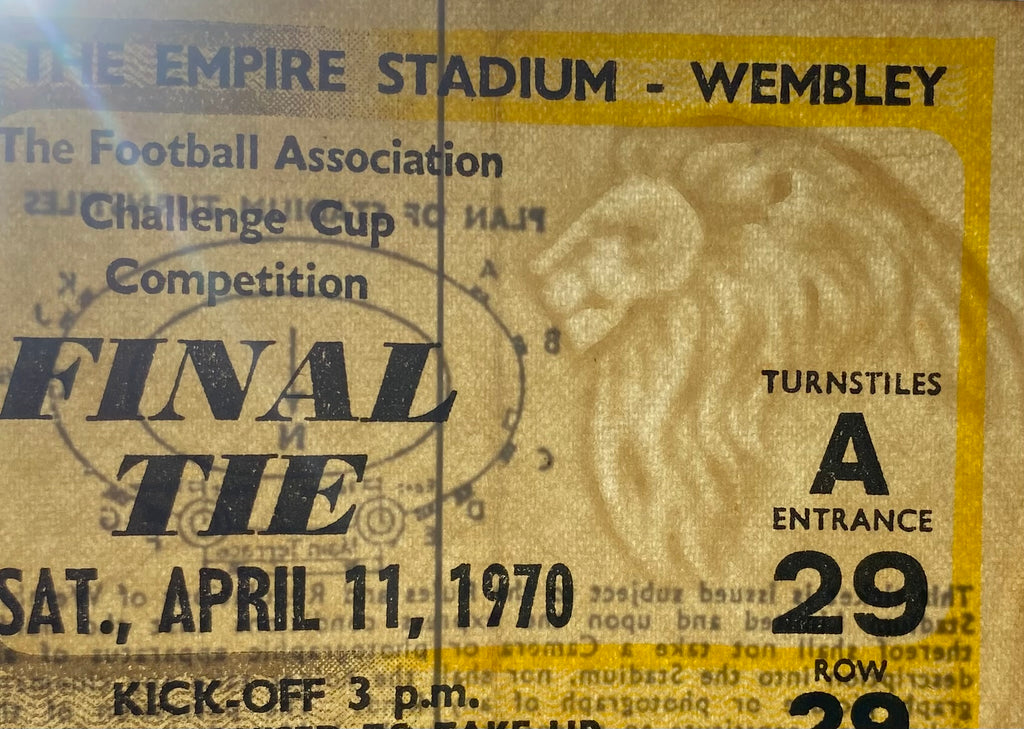1970 ORIGINAL FA CUP FINAL TICKET CHELSEA V LEEDS UNITED