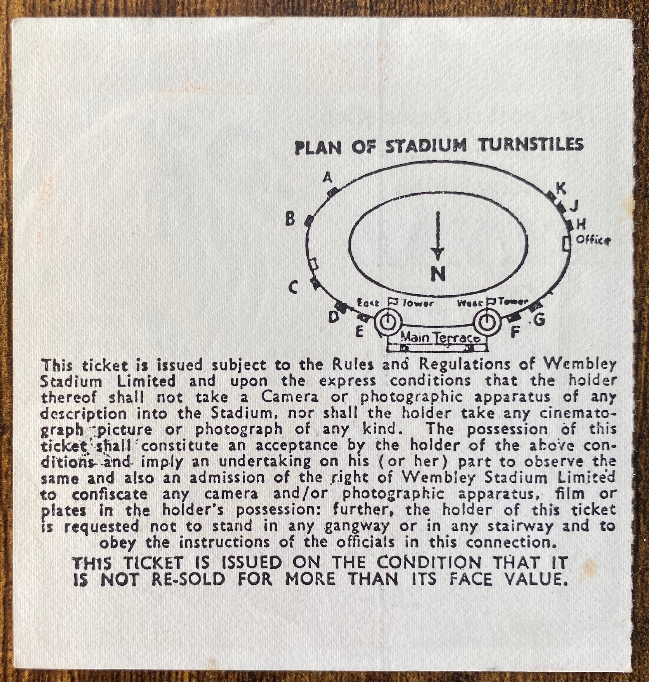 1970 ORIGINAL FA CUP FINAL TICKET CHELSEA V LEEDS UNITED