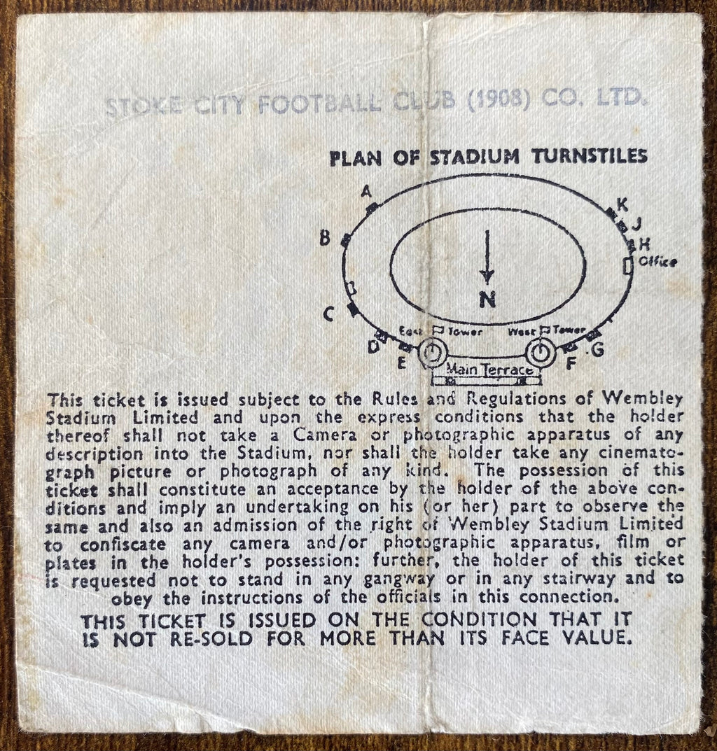 1970 ORIGINAL FA CUP FINAL TICKET CHELSEA V LEEDS UNITED
