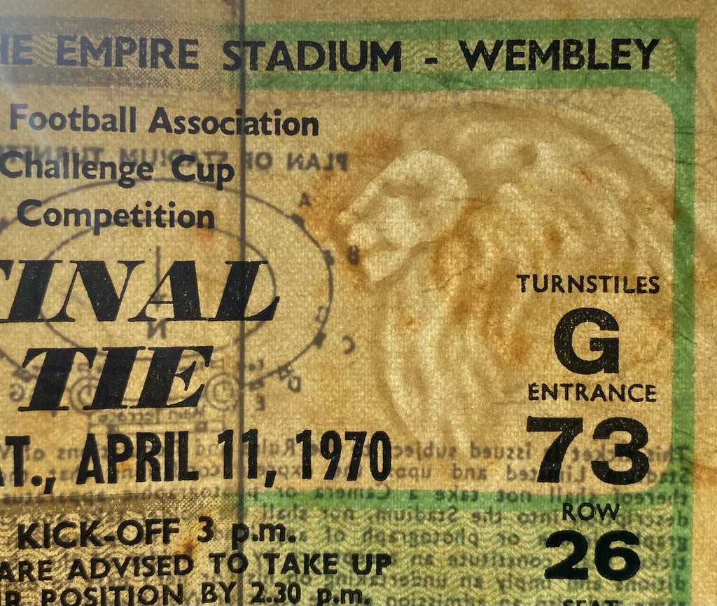 1970 ORIGINAL FA CUP FINAL TICKET CHELSEA V LEEDS UNITED