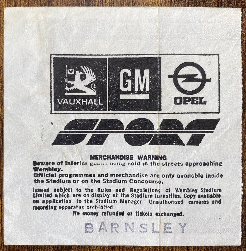 1987 ORIGINAL FA CUP FINAL TICKET COVENTRY CITY V TOTTENHAM HOTSPUR