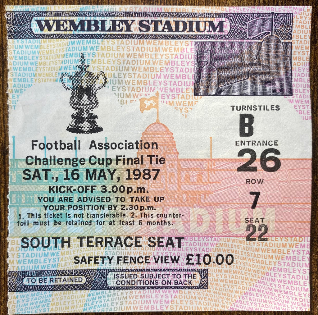 1987 ORIGINAL FA CUP FINAL TICKET COVENTRY CITY V TOTTENHAM HOTSPUR