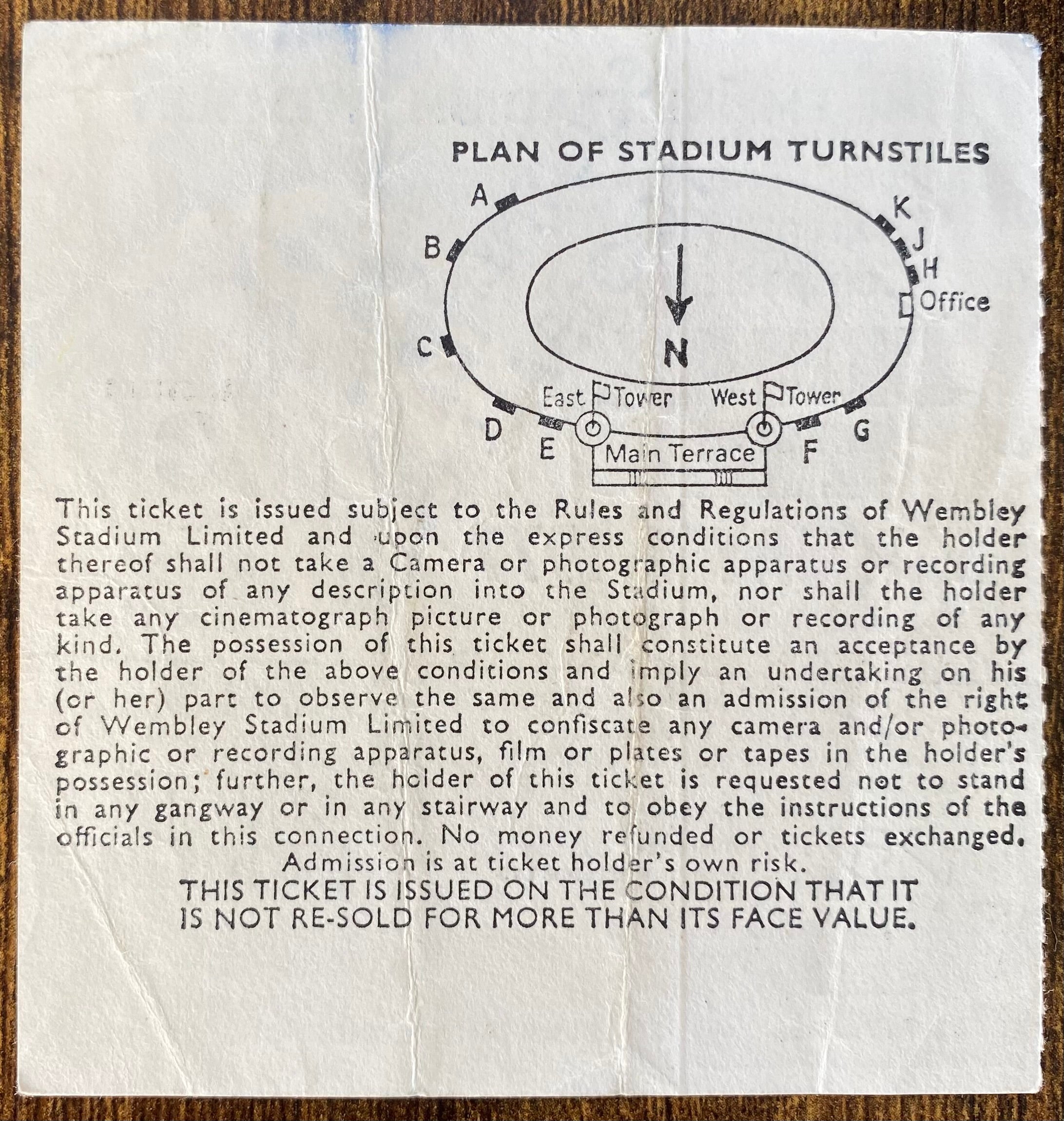 1977 ORIGINAL FA CUP FINAL TICKET LIVERPOOL V MANCHESTER UNITED