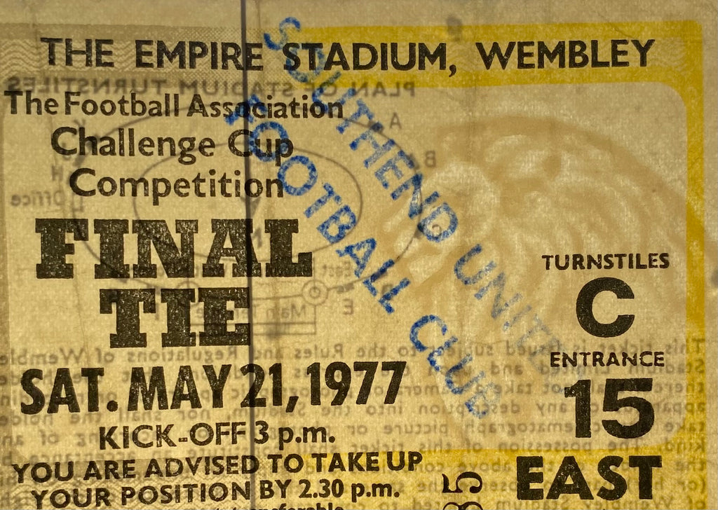 1977 ORIGINAL FA CUP FINAL TICKET LIVERPOOL V MANCHESTER UNITED