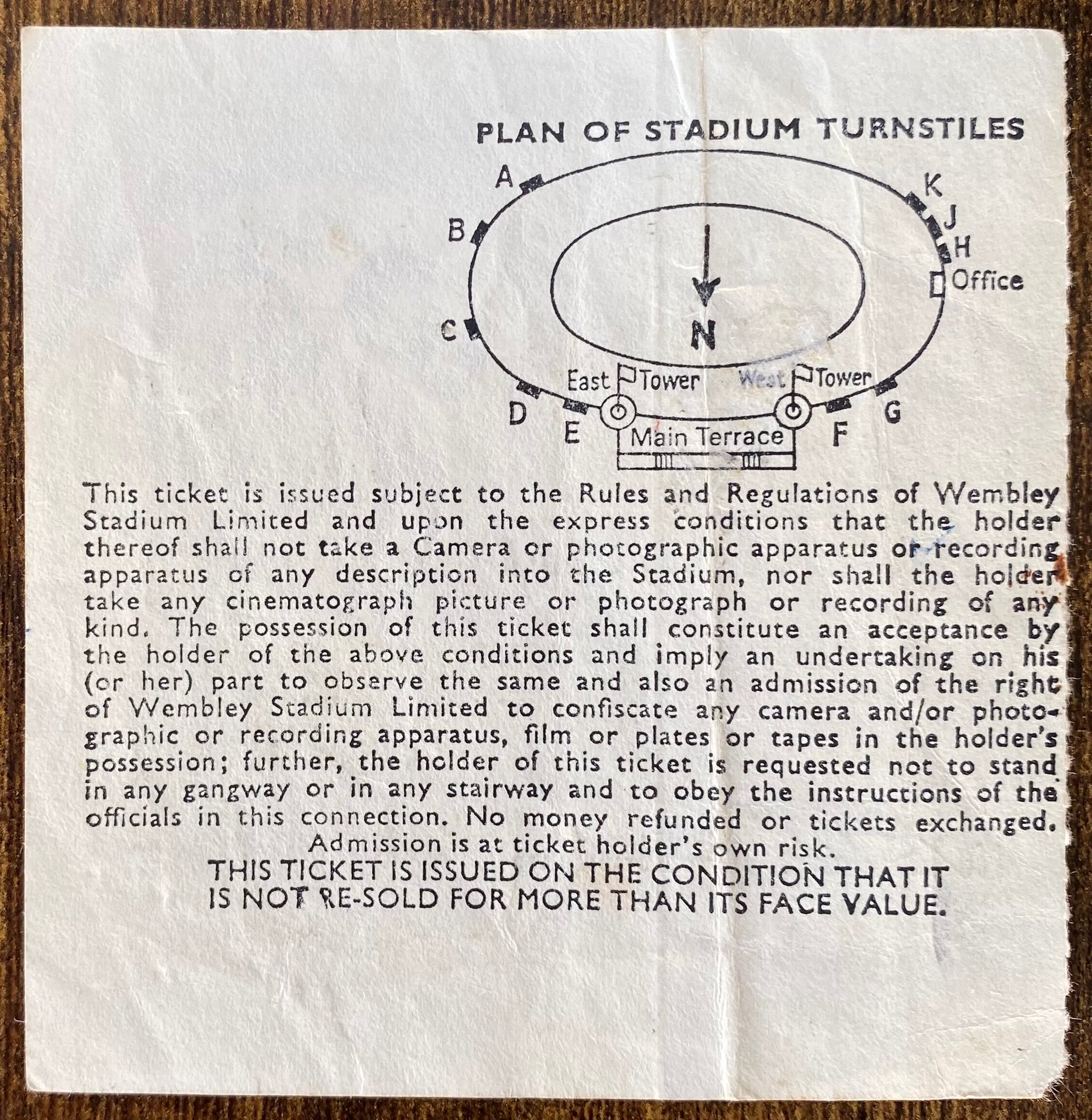 1977 ORIGINAL FA CUP FINAL TICKET LIVERPOOL V MANCHESTER UNITED