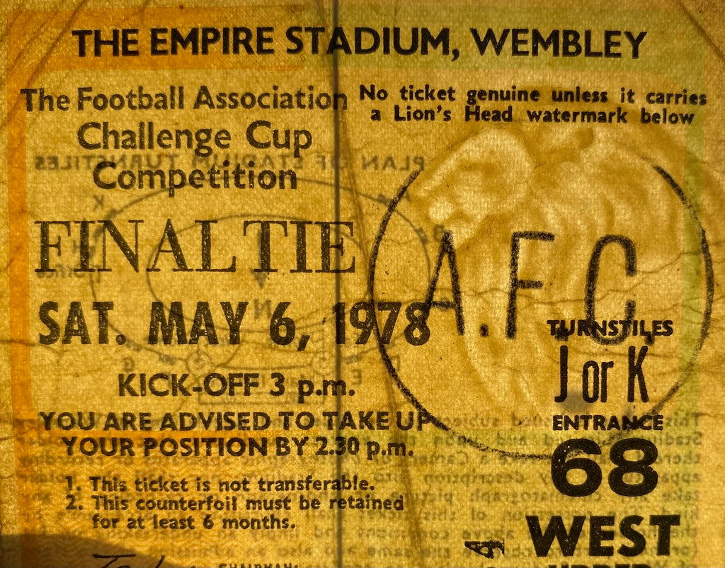 1978 ORIGINAL FA CUP FINAL TICKET IPSWICH TOWN V ARSENAL