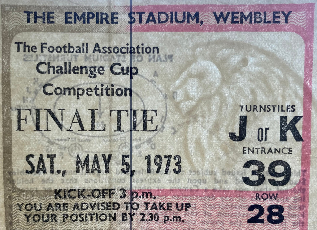 1973 ORIGINAL FA CUP FINAL TICKET SUNDERLAND V LEEDS UNITED