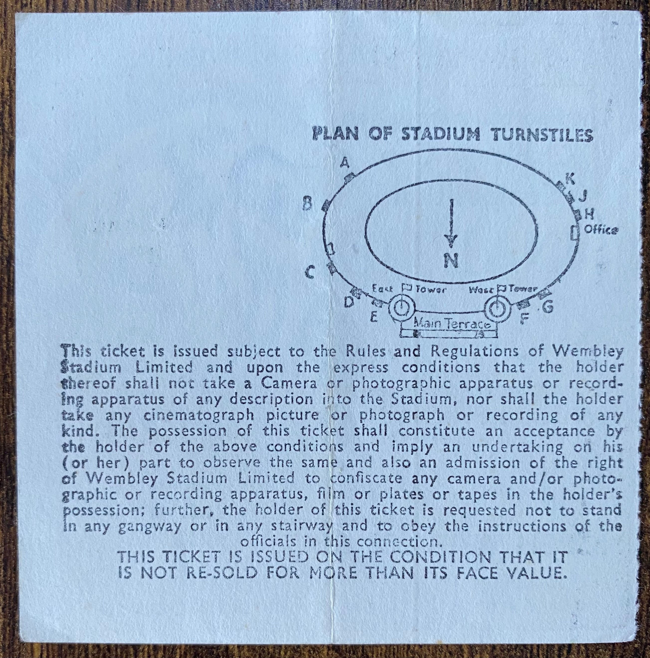 1973 ORIGINAL FA CUP FINAL TICKET SUNDERLAND V LEEDS UNITED