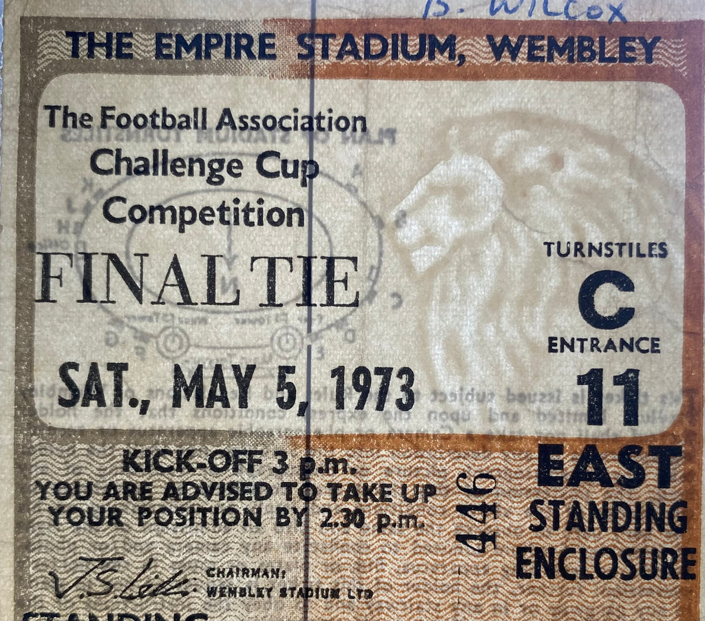 1973 ORIGINAL FA CUP FINAL TICKET SUNDERLAND V LEEDS UNITED