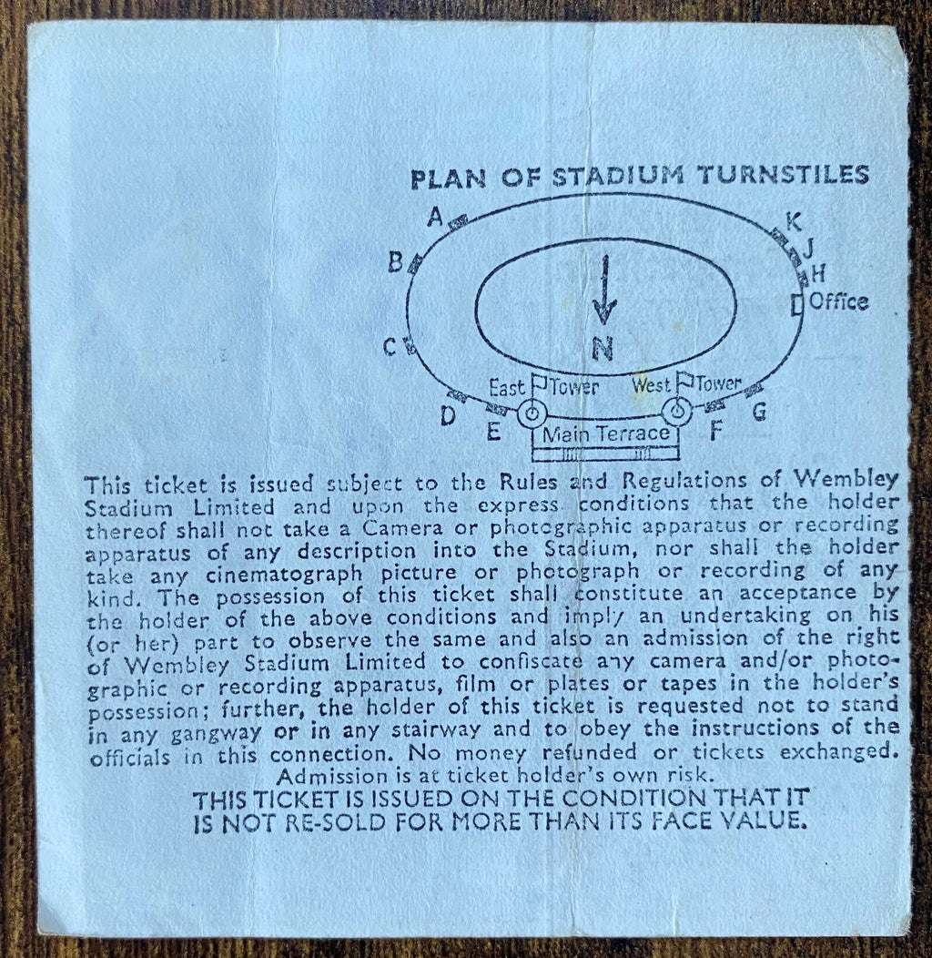 1974 ORIGINAL FA CUP FINAL TICKET LIVERPOOL V NEWCASTLE UNITED