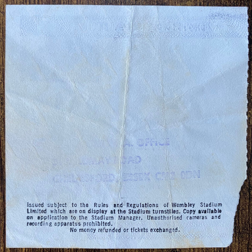 1986 ORIGINAL FA CUP FINAL TICKET EVERTON V LIVERPOOL