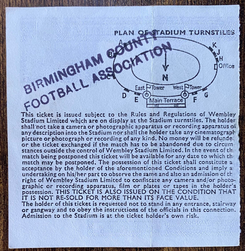 1983 ORIGINAL FA CUP FINAL TICKET BRIGHTON AND HOVE ALBION V MANCHESTER UNITED