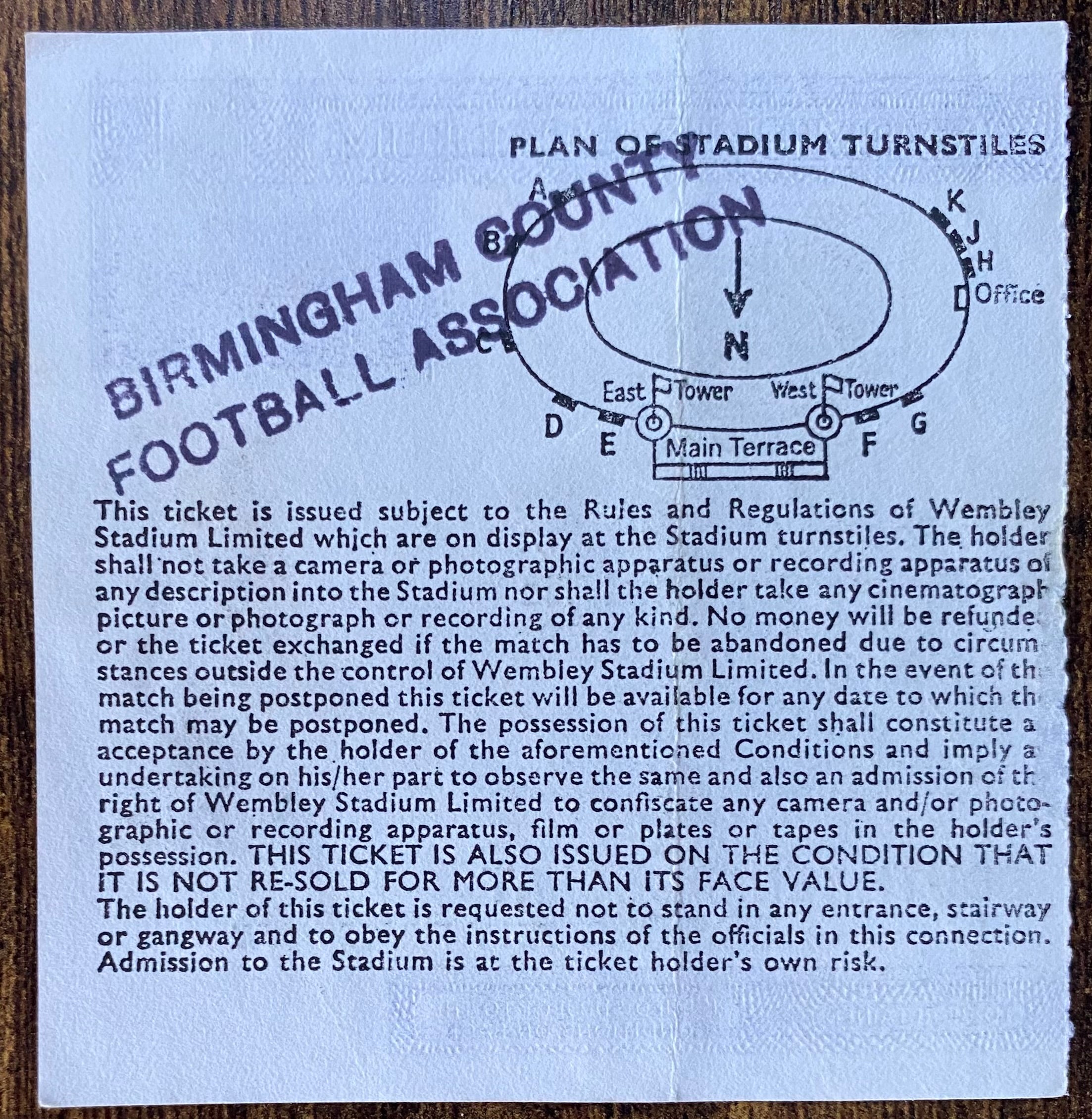 1983 ORIGINAL FA CUP FINAL TICKET BRIGHTON AND HOVE ALBION V MANCHESTER UNITED