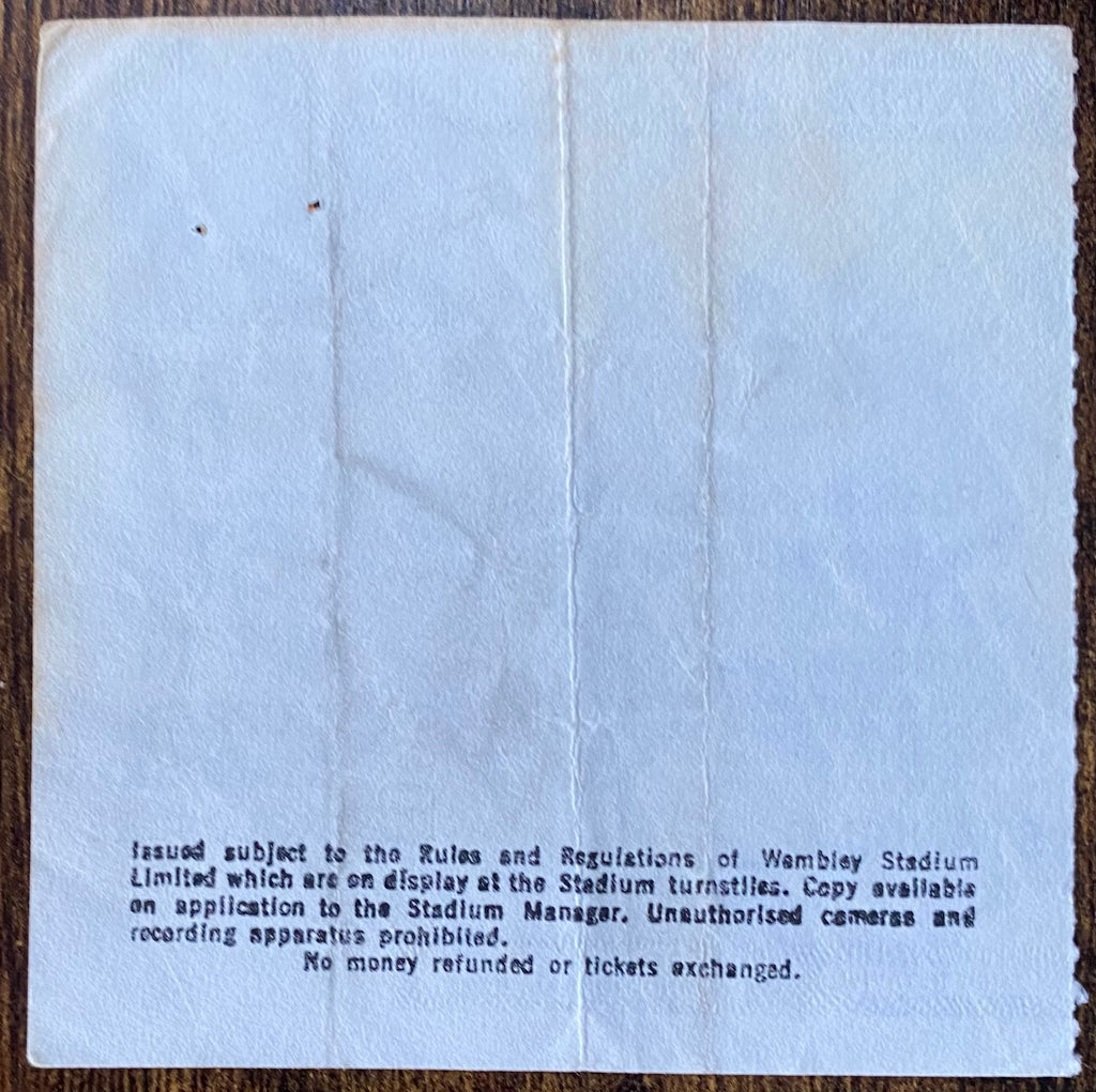 1985 ORIGINAL FA CUP FINAL TICKET EVERTON V MANCHESTER UNITED