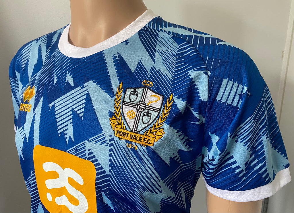 2022/23 PORT VALE MATCH WORN AWAY SHIRT (McDERMOTT #28 V EXETER CITY 06/08/22)