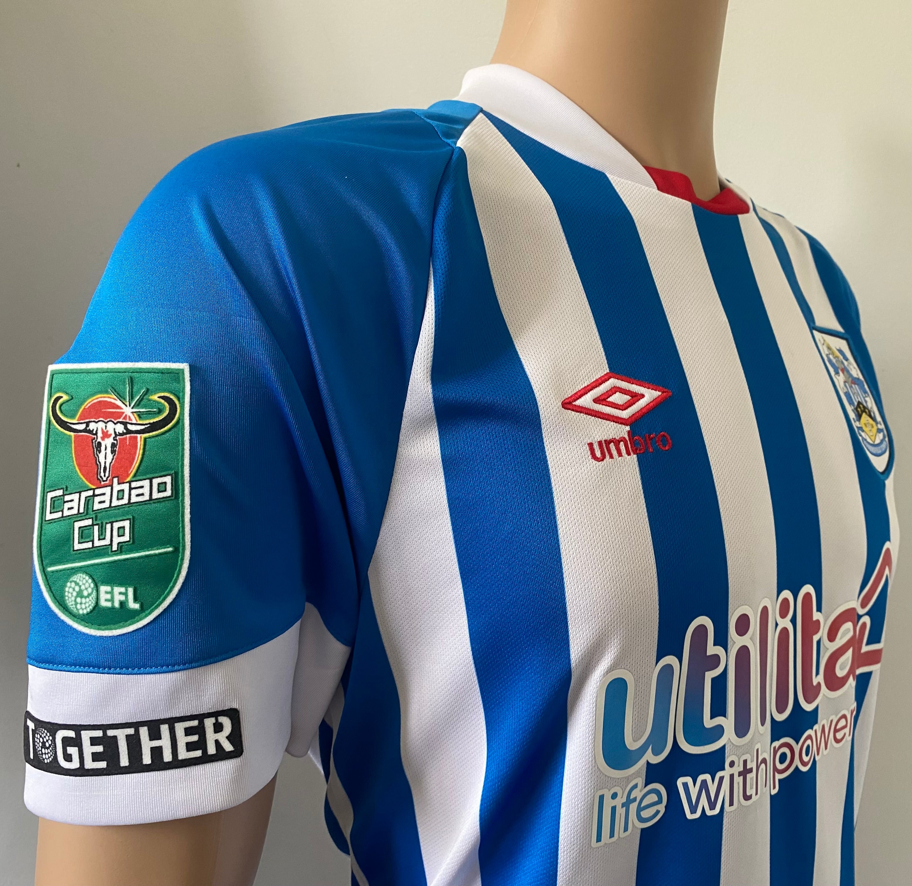 2022/23 HUDDERSFIELD MATCH WORN HOME SHIRT (NAKAYAMA V PRESTON NE 09/08/22)
