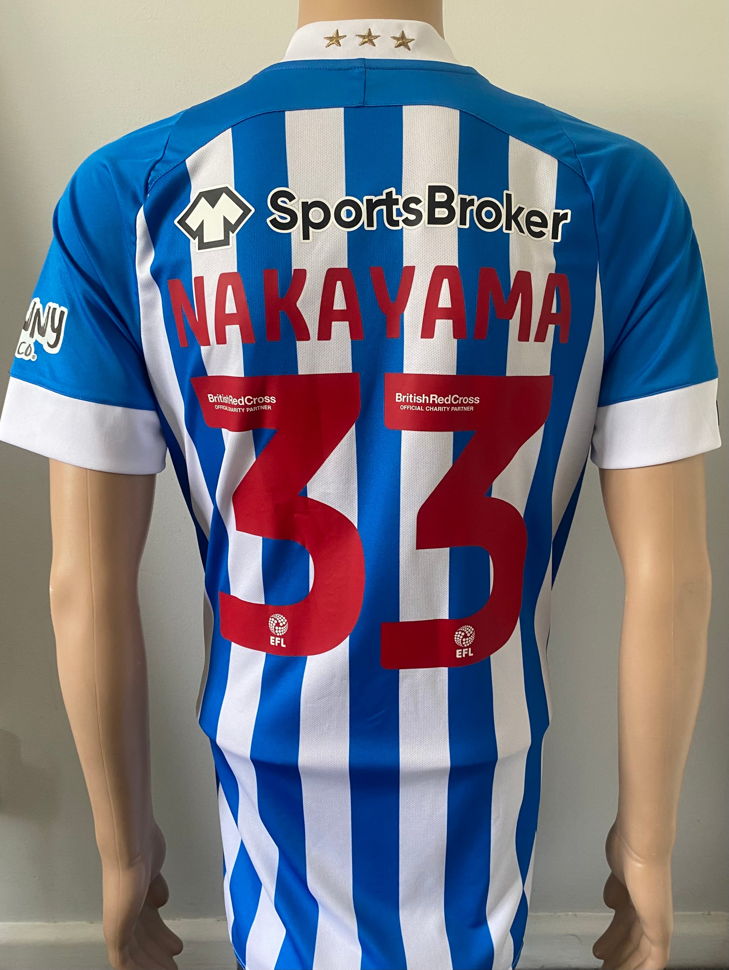 2022/23 HUDDERSFIELD MATCH WORN HOME SHIRT (NAKAYAMA V PRESTON NE 09/08/22)