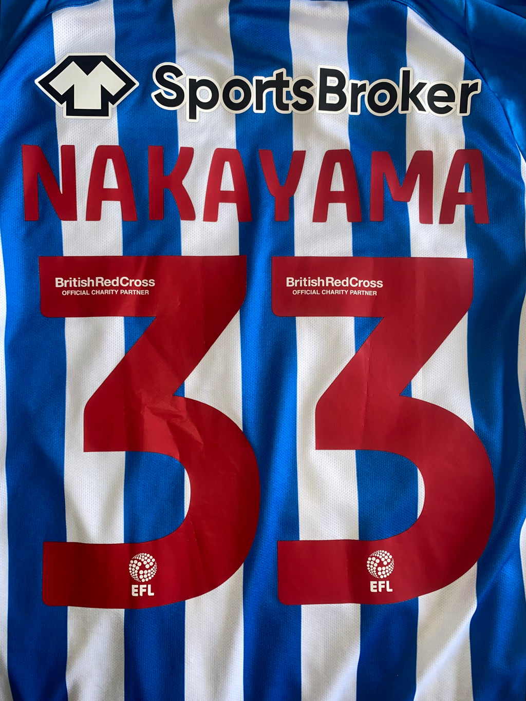 2022/23 HUDDERSFIELD MATCH WORN HOME SHIRT (NAKAYAMA V PRESTON NE 09/08/22)