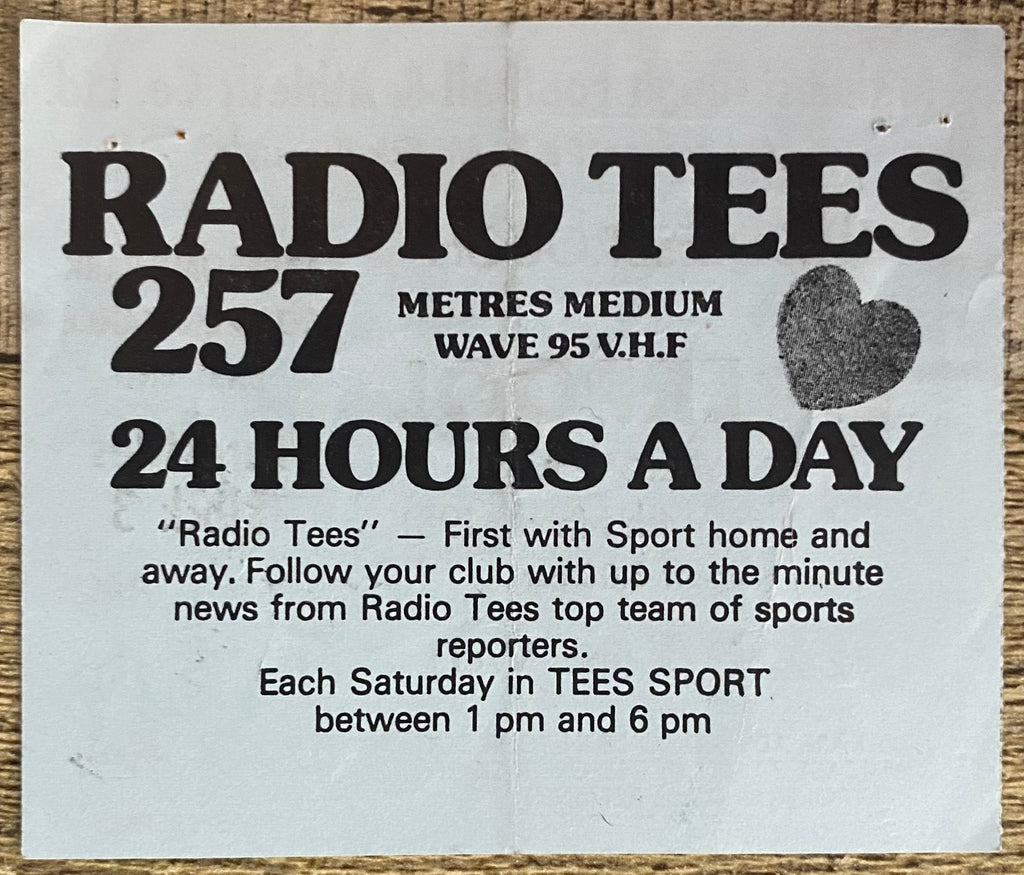 1980/81 ORIGINAL DIVISION ONE TICKET MIDDLESBROUGH V LIVERPOOL