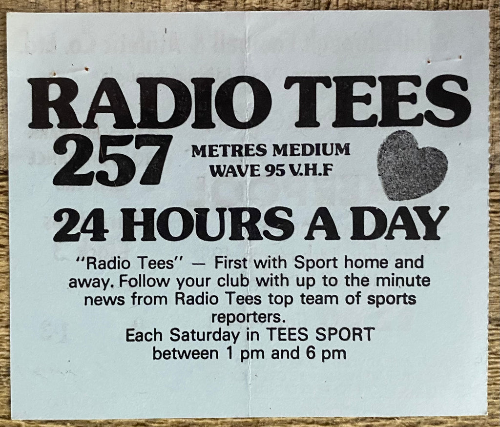 1980/81 ORIGINAL DIVISION ONE TICKET MIDDLESBROUGH V LIVERPOOL