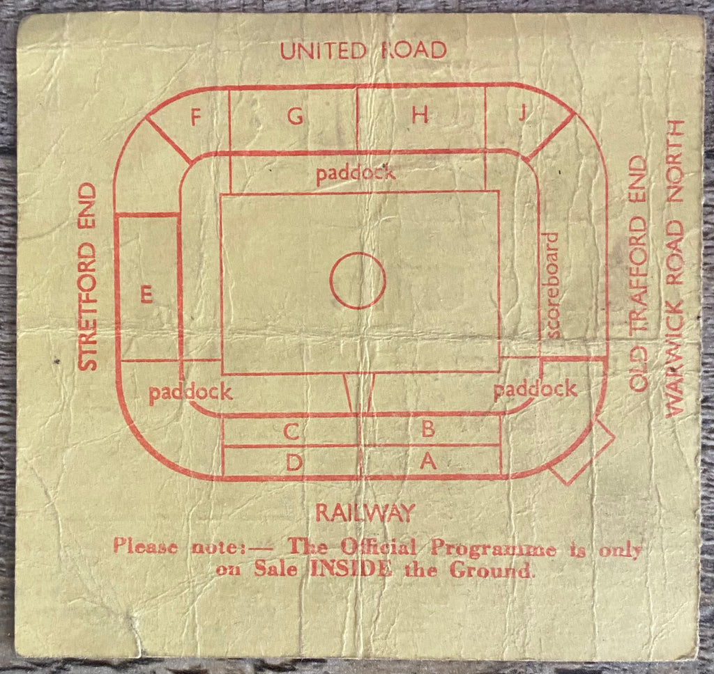 1970 ORIGINAL FA CUP FINAL REPLAY TICKET CHELSEA V LEEDS UNITED @ OLD TRAFFORD
