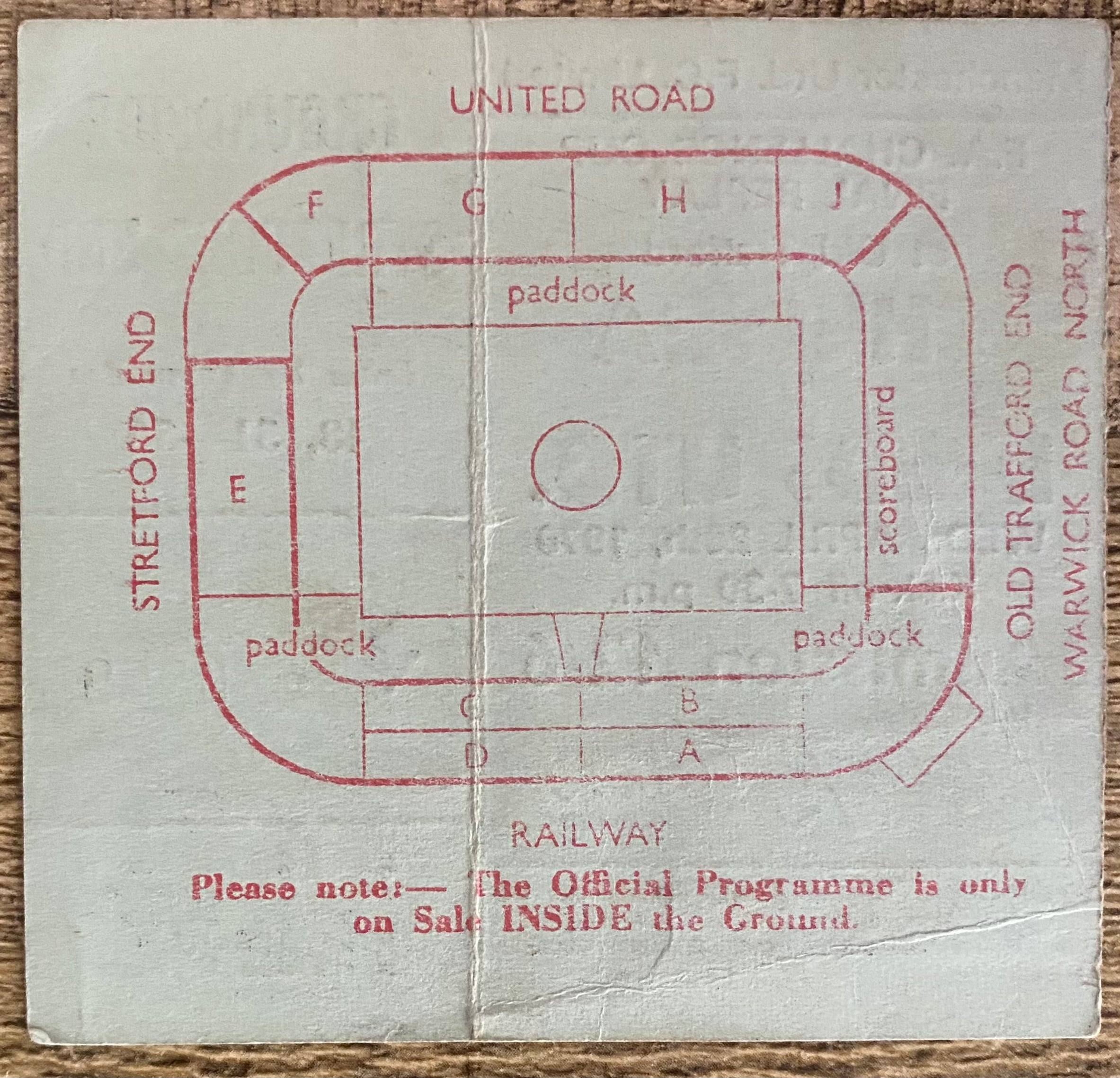 1970 ORIGINAL FA CUP FINAL REPLAY TICKET CHELSEA V LEEDS UNITED @ OLD TRAFFORD