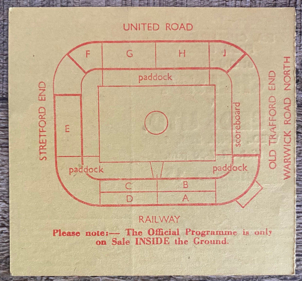 1970 ORIGINAL FA CUP FINAL REPLAY TICKET CHELSEA V LEEDS UNITED @ OLD TRAFFORD