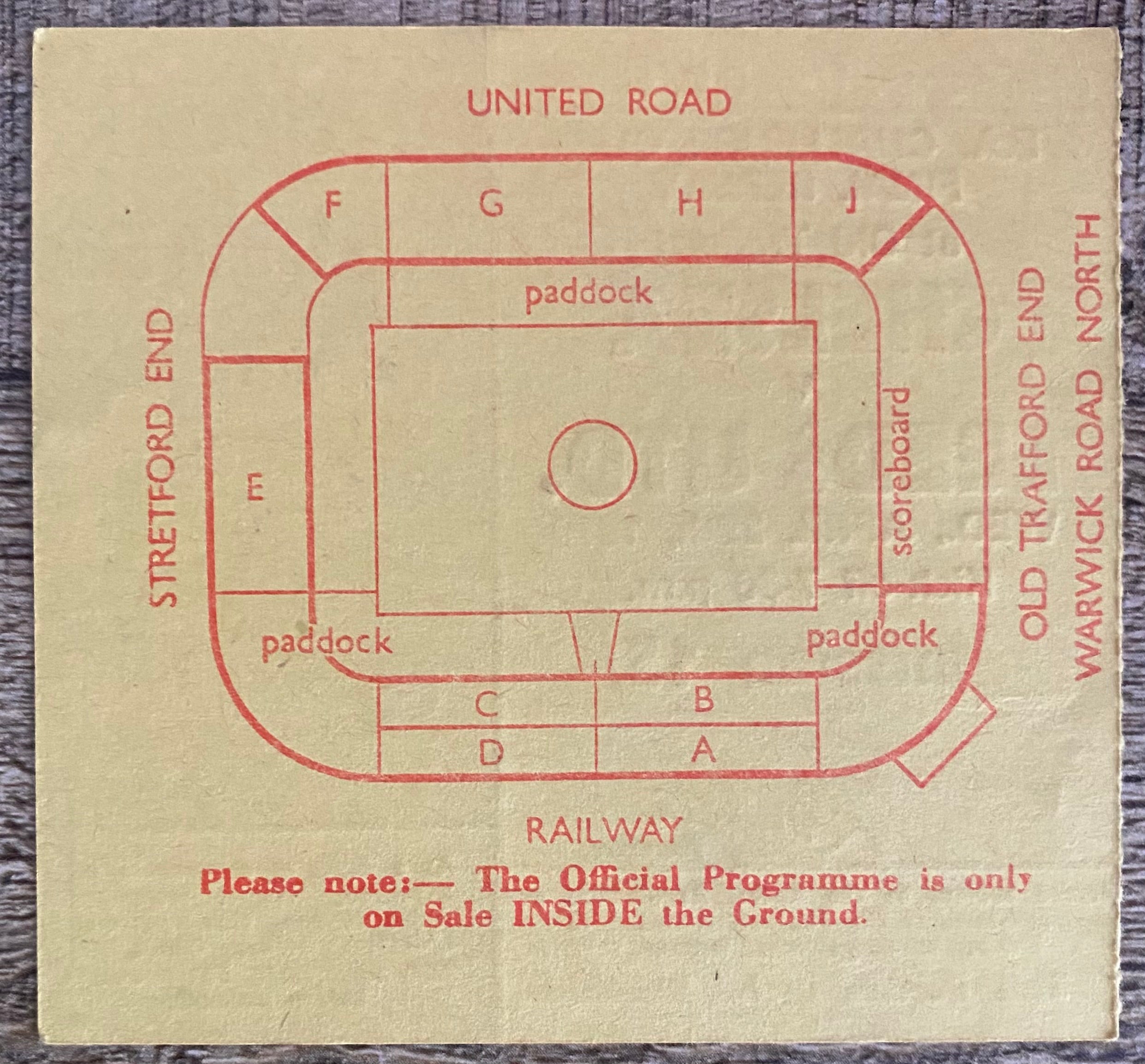 1970 ORIGINAL FA CUP FINAL REPLAY TICKET CHELSEA V LEEDS UNITED @ OLD TRAFFORD