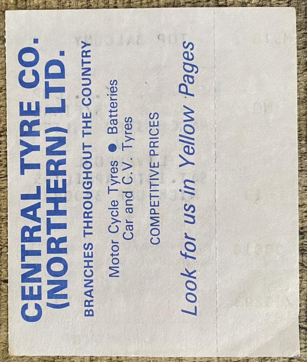 1985 ORIGINAL FA CUP SEMI FINAL TICKET LIVERPOOL V MANCHESTER UNITED @ GOODISON PARK