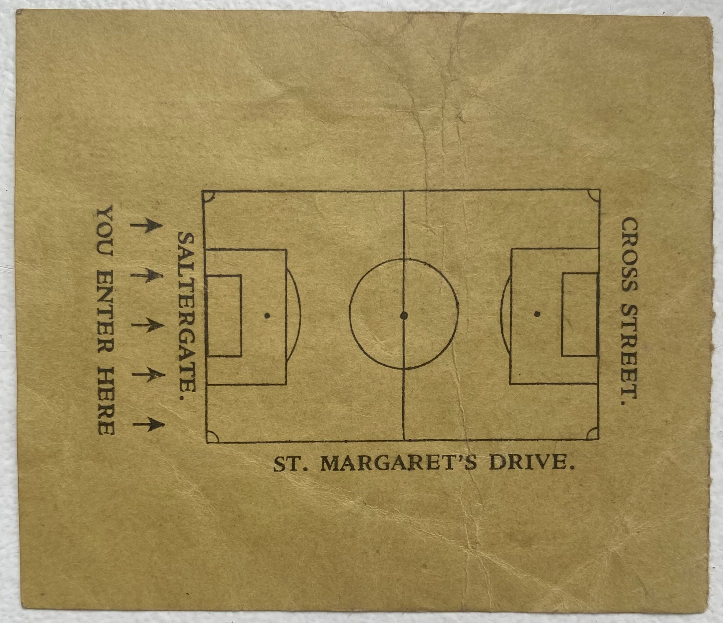 1946/47 ORIGINAL FA CUP 3RD ROUND TICKET CHESTERFIELD V SUNDERLAND