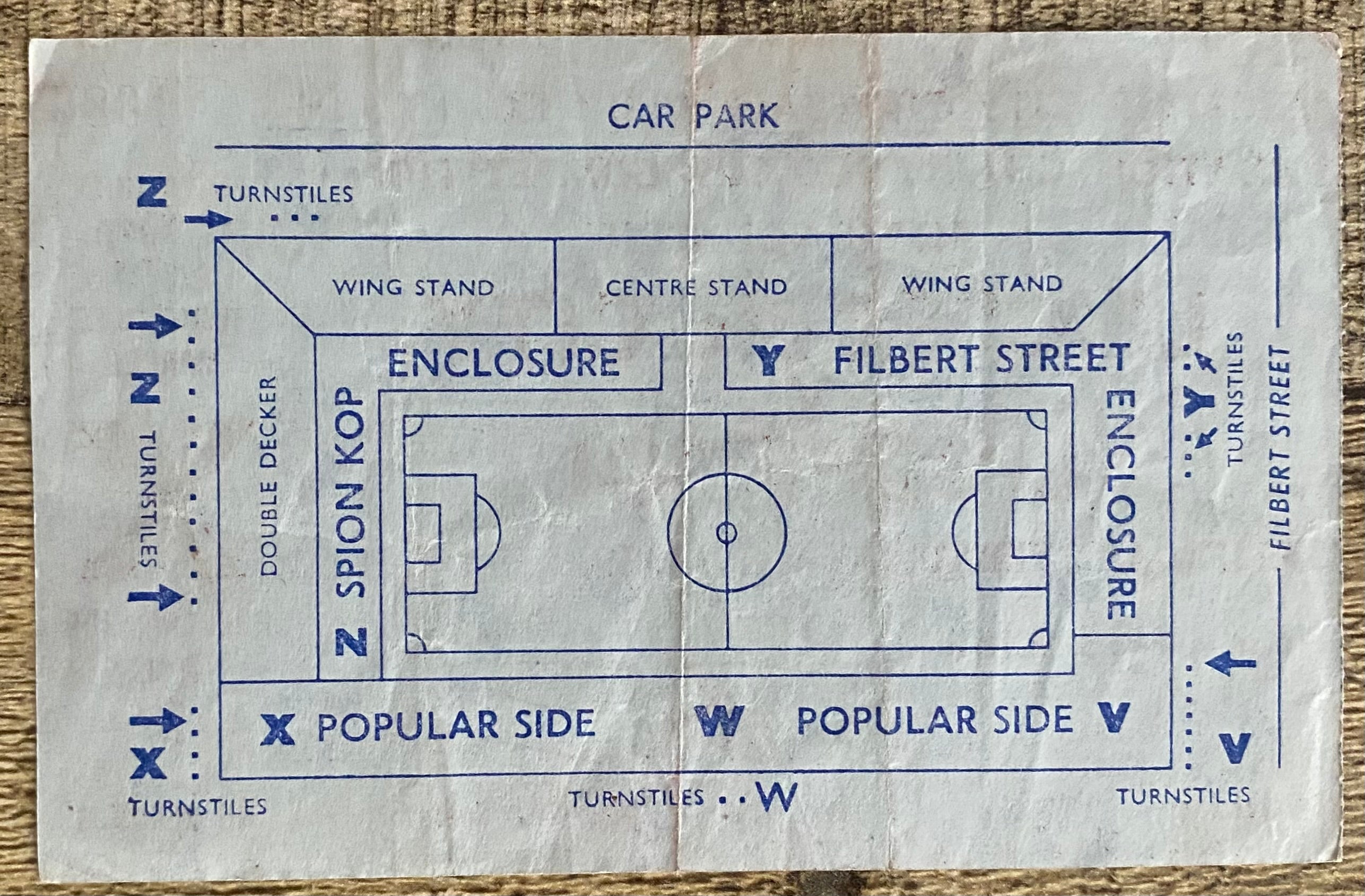 1968/69 ORIGINAL FA CUP 5TH ROUND TICKET LEICESTER CITY V LIVERPOOL