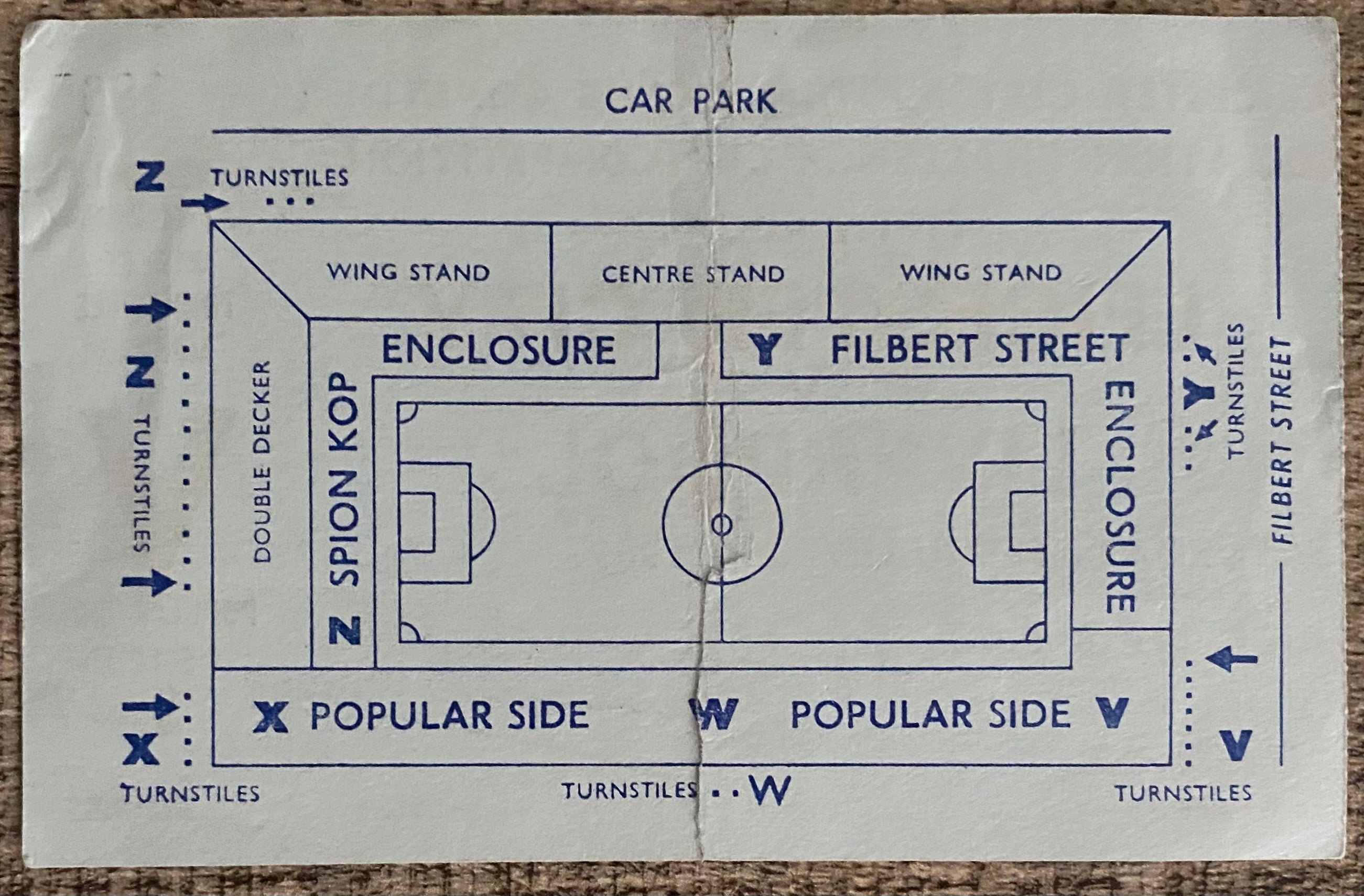 1968/69 ORIGINAL FA CUP 5TH ROUND TICKET LEICESTER CITY V LIVERPOOL