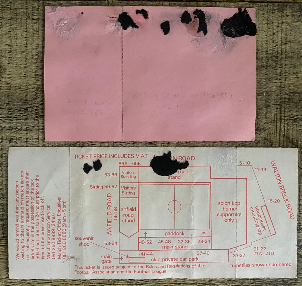 1987/88 ORIGINAL DIVISION ONE TICKET LIVERPOOL V NORWICH CITY AND DIRECTORS TICKET