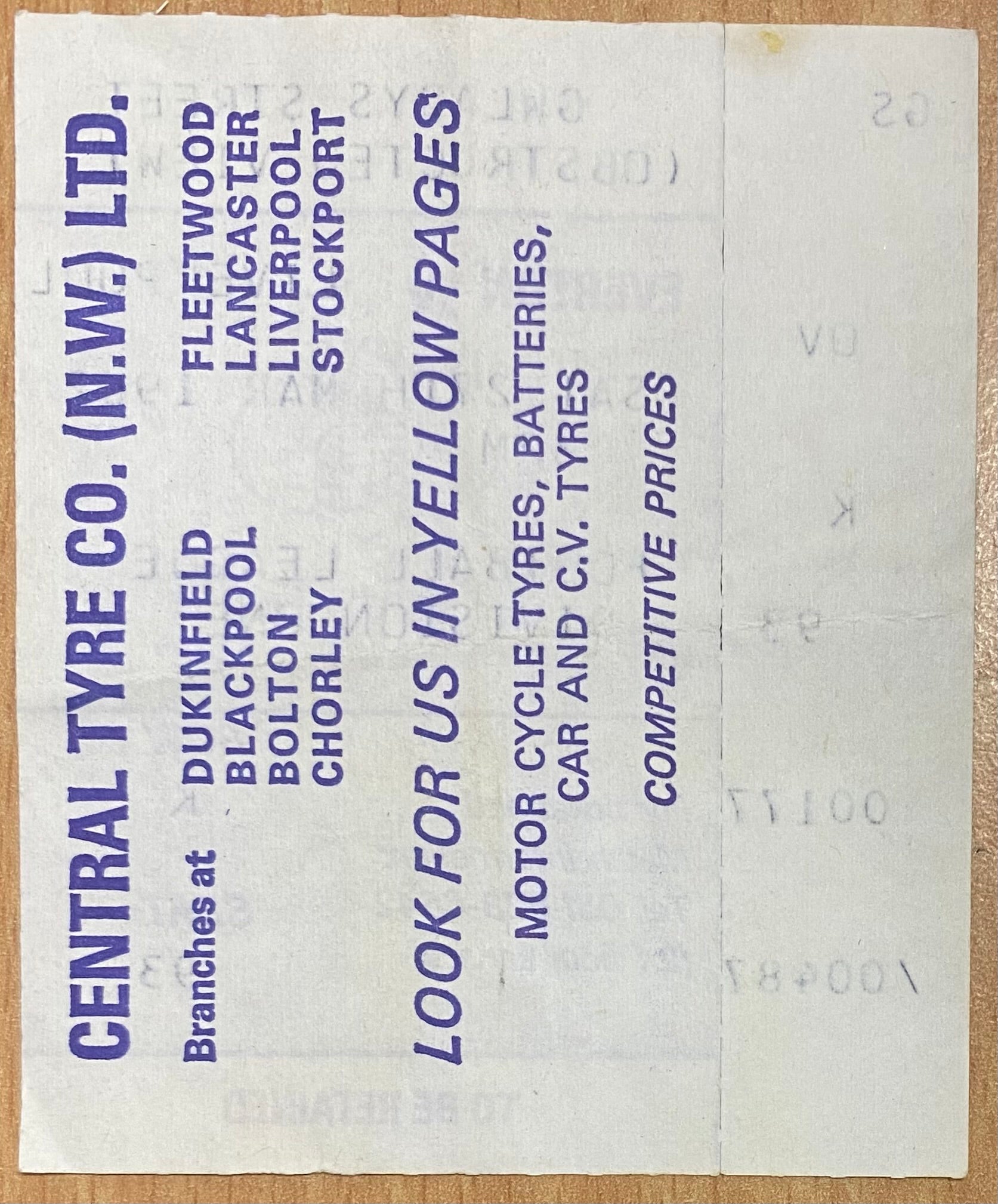 1981/82 ORIGINAL DIVISION ONE TICKET EVERTON V LIVERPOOL