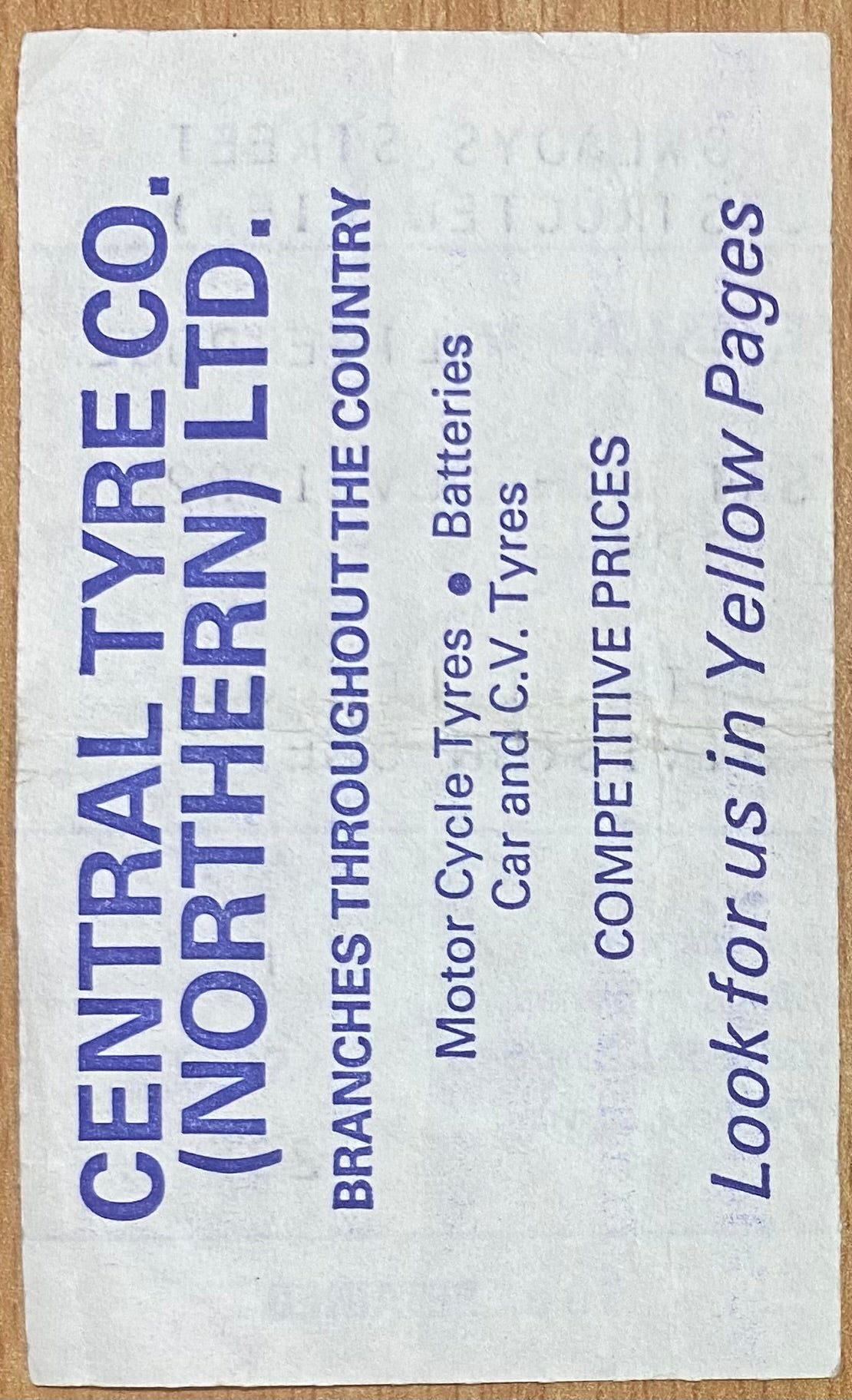 1982/83 ORIGINAL DIVISION ONE TICKET EVERTON V LIVERPOOL
