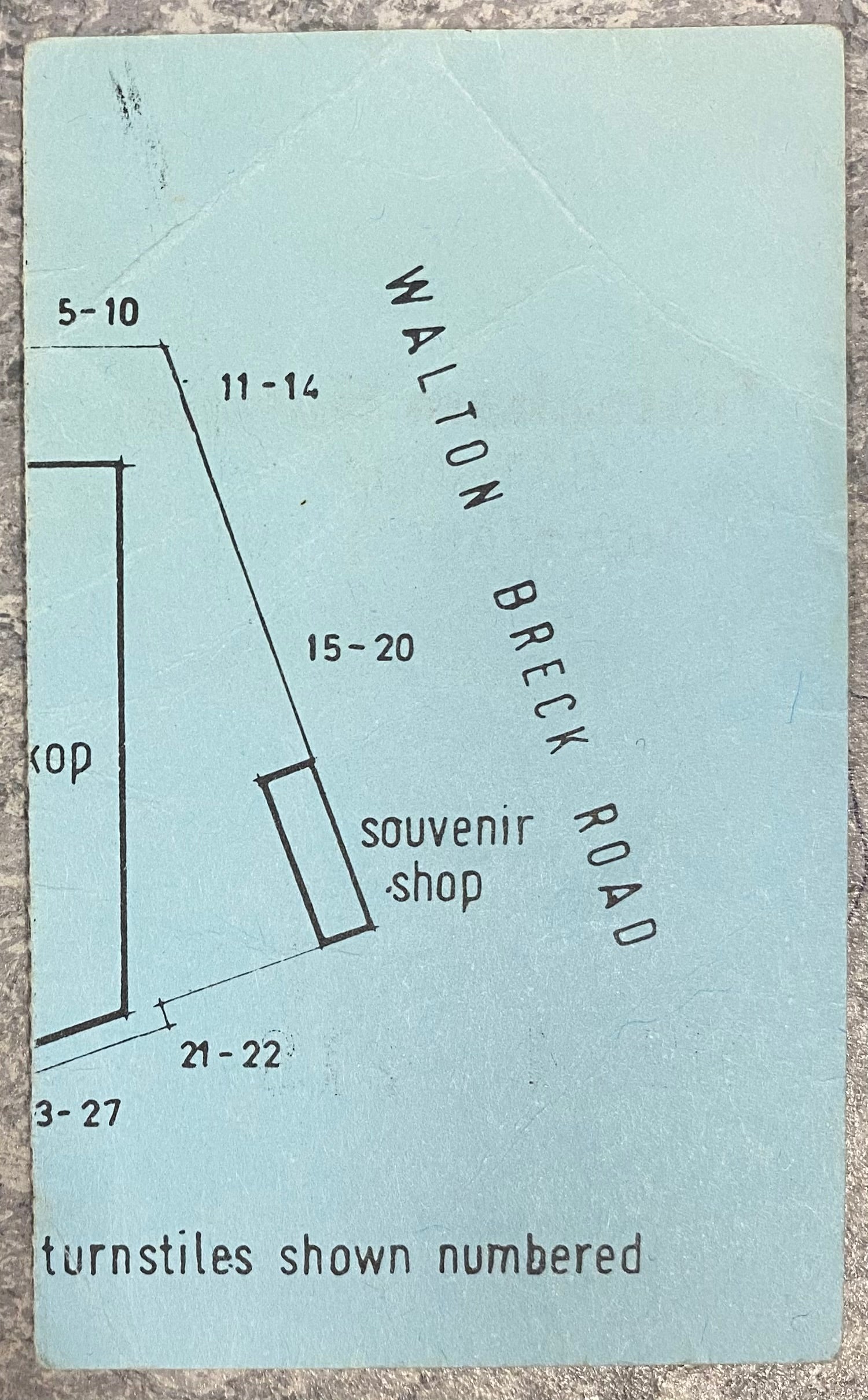 1984/85 ORIGINAL DIVISION ONE TICKET LIVERPOOL V TOTTENHAM HOTSPUR