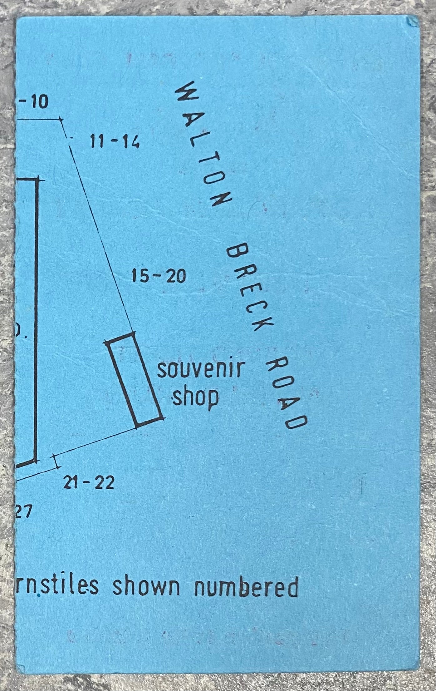 1978/79  ORIGINAL EUROPEAN CUP 1ST ROUND 1ST LEG TICKET LIVERPOOL V NOTTINGHAM FOREST