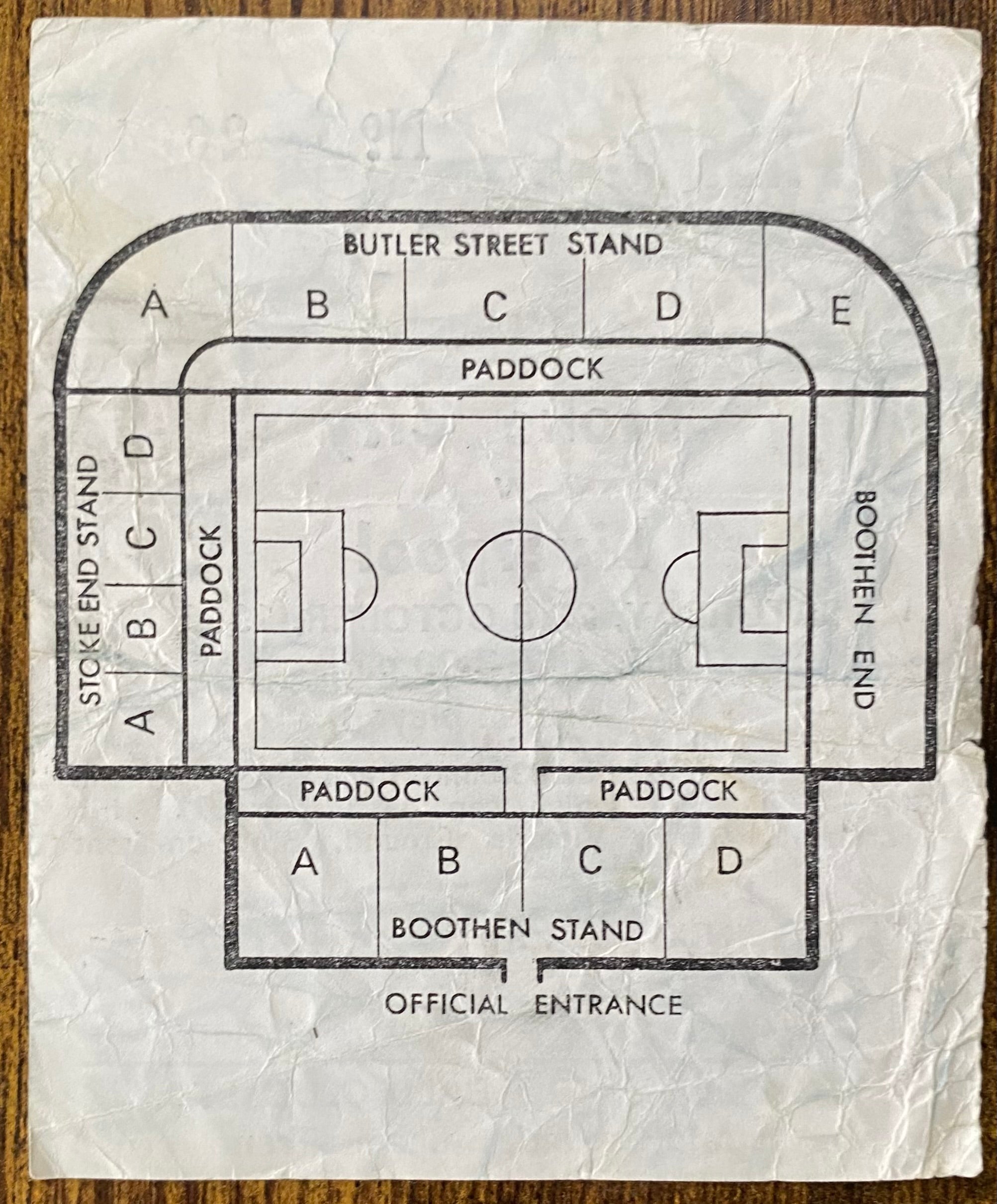 1982/83 ORIGINAL DIVISION ONE TICKET STOKE CITY V LIVERPOOL