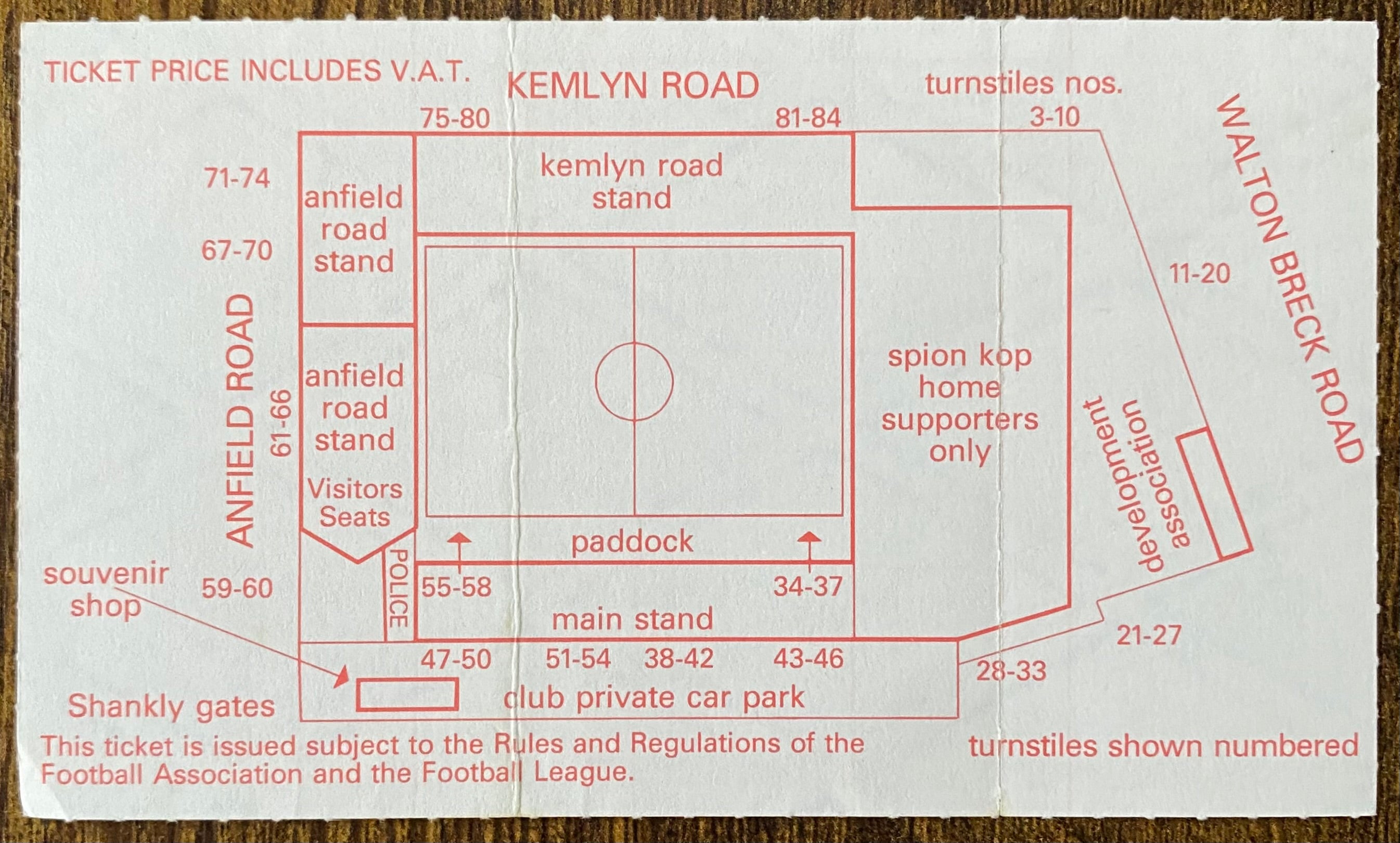 1989/90 ORIGINAL FA CUP 5TH ROUND TICKET LIVERPOOL V SOUTHAMPTON
