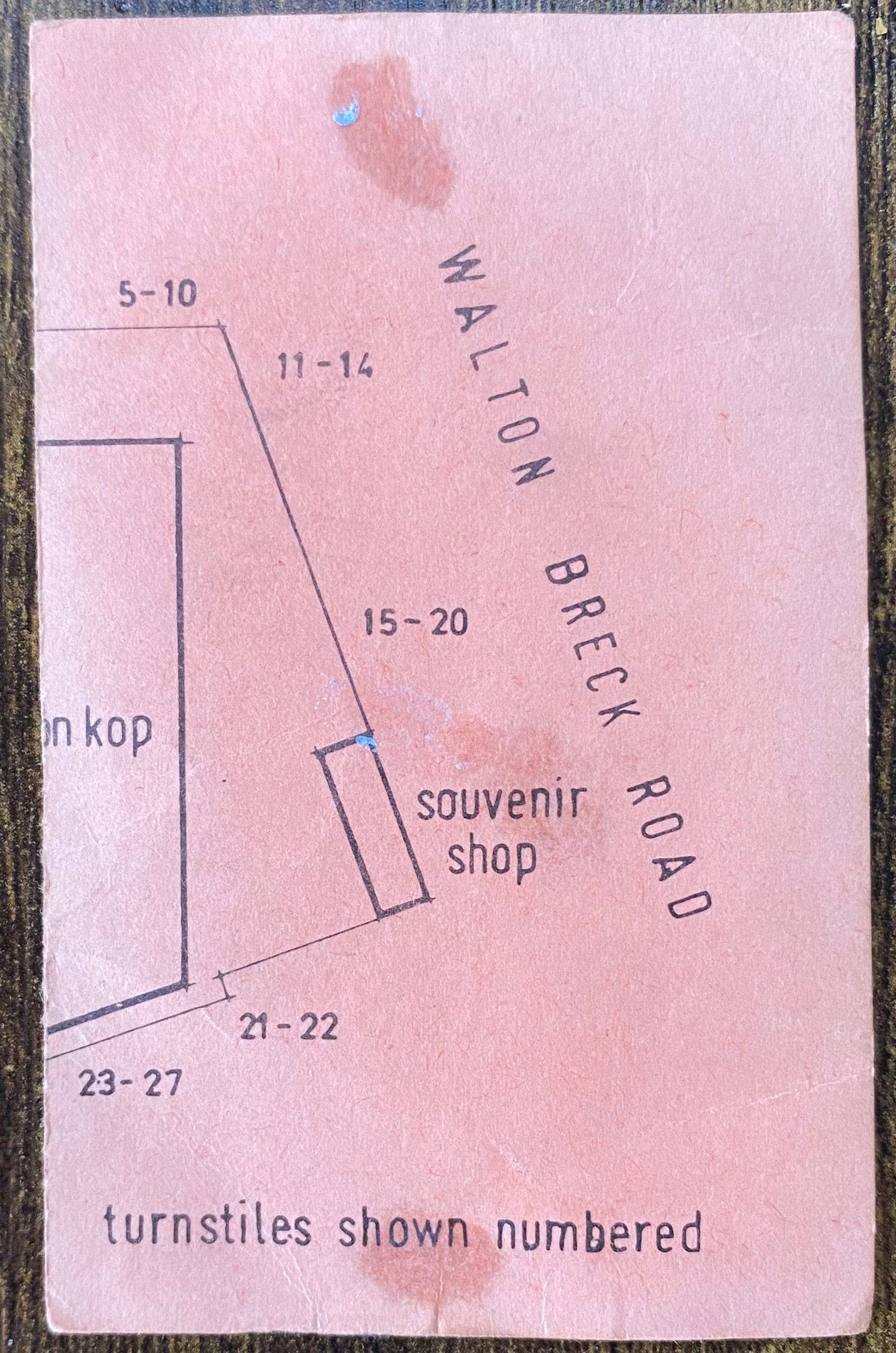 1985/86 ORIGINAL DIVISION ONE TICKET LIVERPOOL V EVERTON