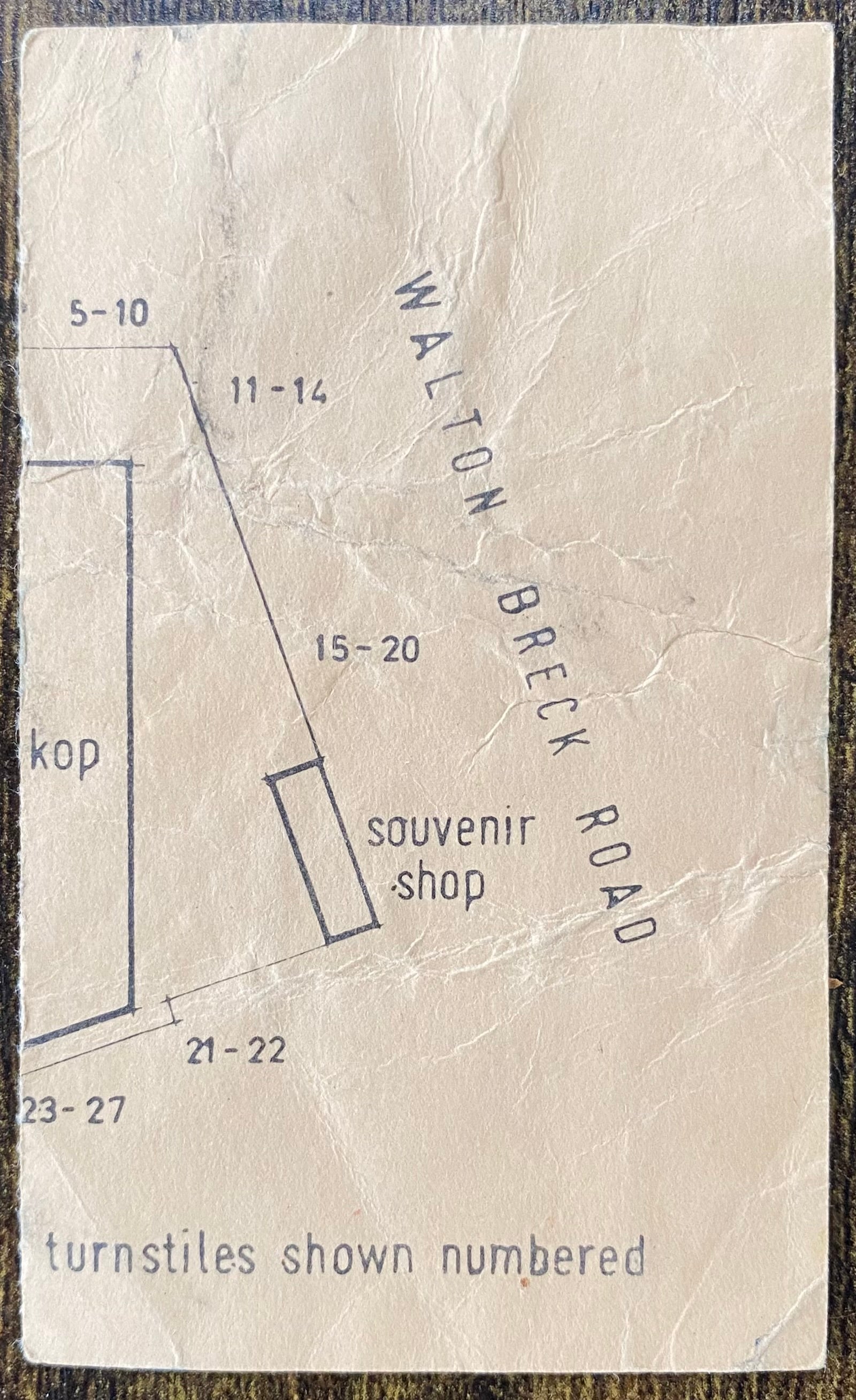 1984/85 ORIGINAL DIVISION ONE TICKET LIVERPOOL V WATFORD