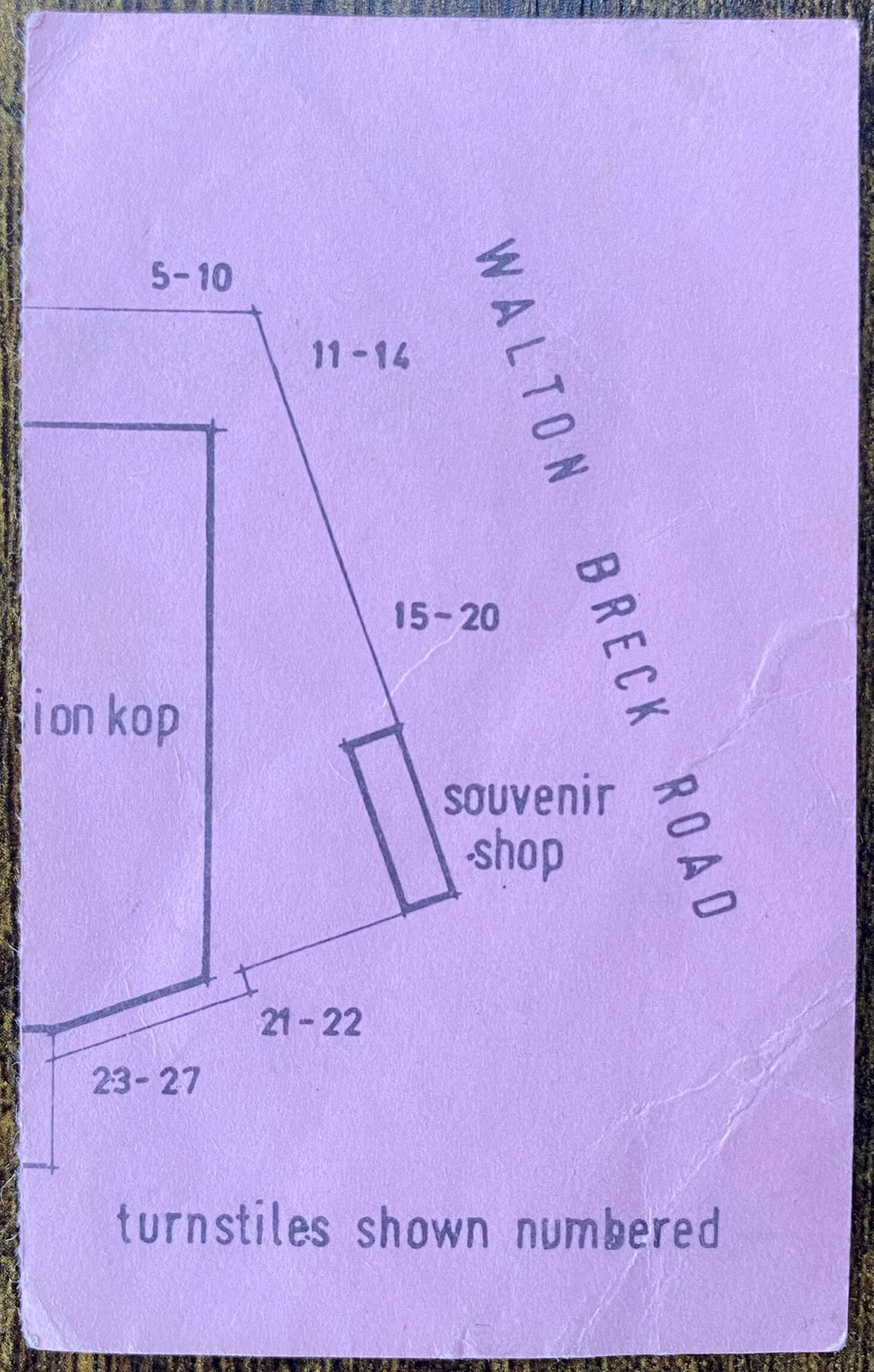 1984/85 ORIGINAL DIVISION ONE TICKET LIVERPOOL V STOKE CITY