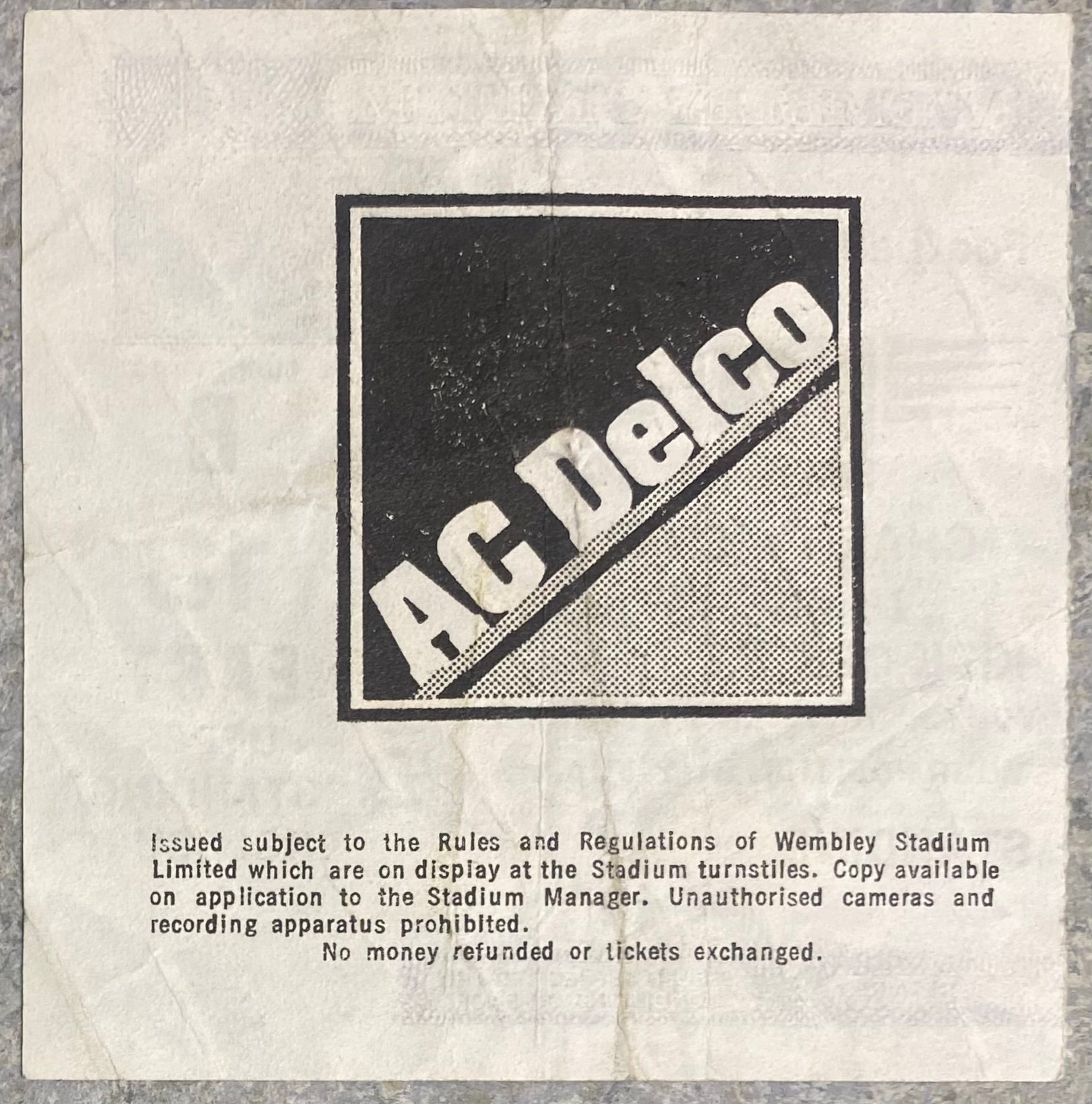 1984 ORIGINAL CHARITY SHIELD TICKET LIVERPOOL V EVERTON