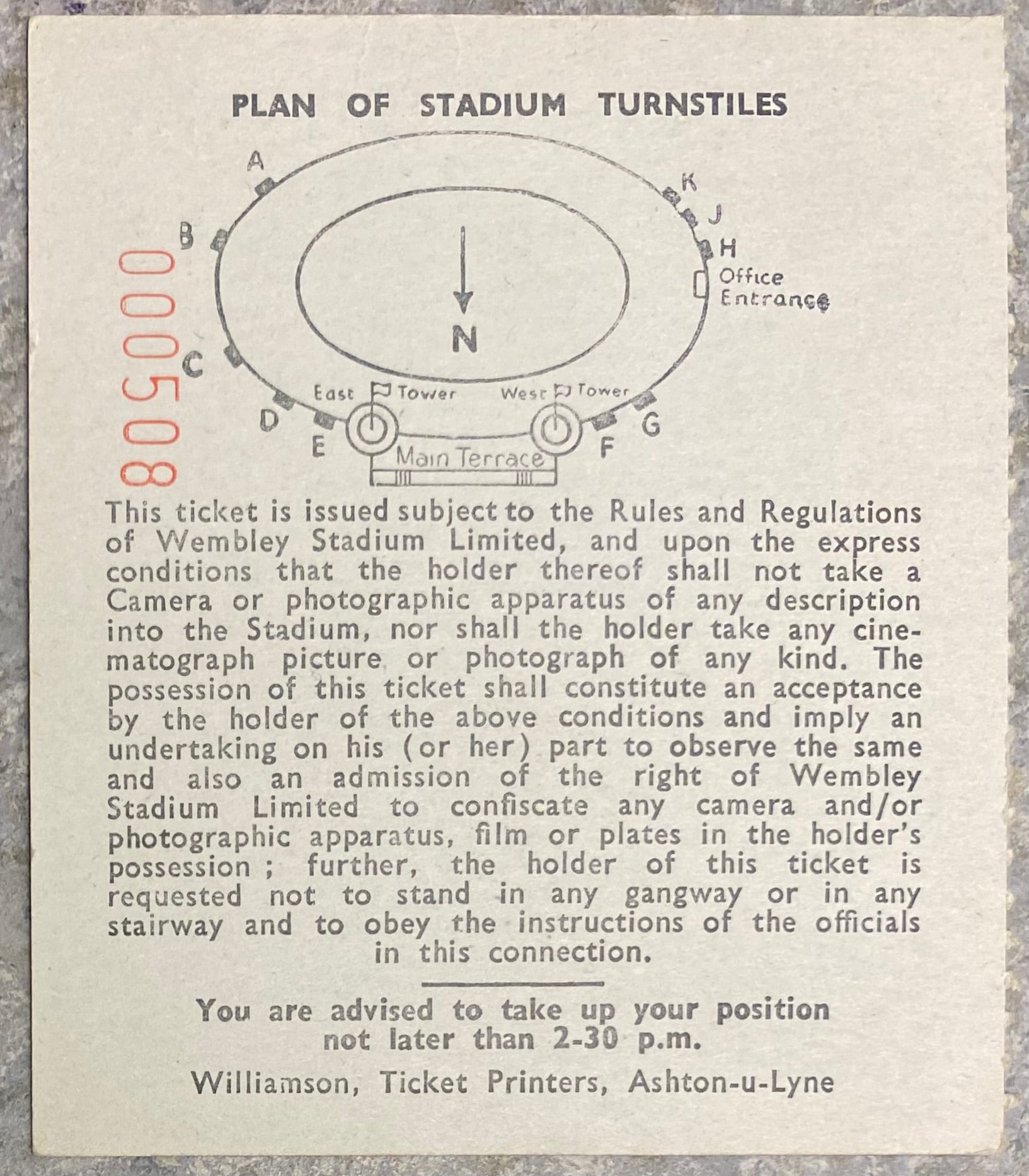 1961 ORIGINAL INTERNATIONAL TICKET ENGLAND V MEXICO (AND LETTER)